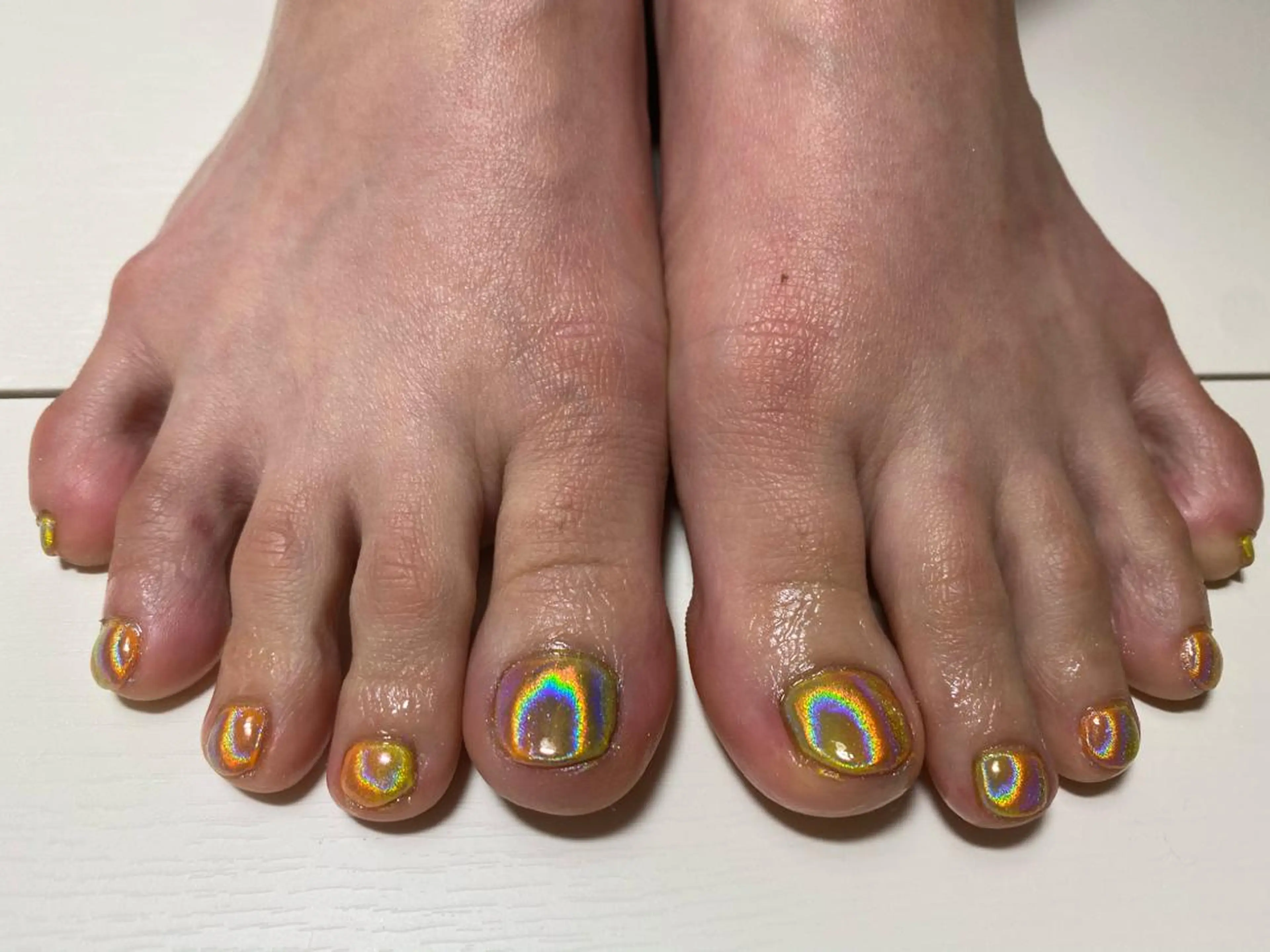 ネイル ミラーネイル フットネイル ___ yuriのネイルデザイン