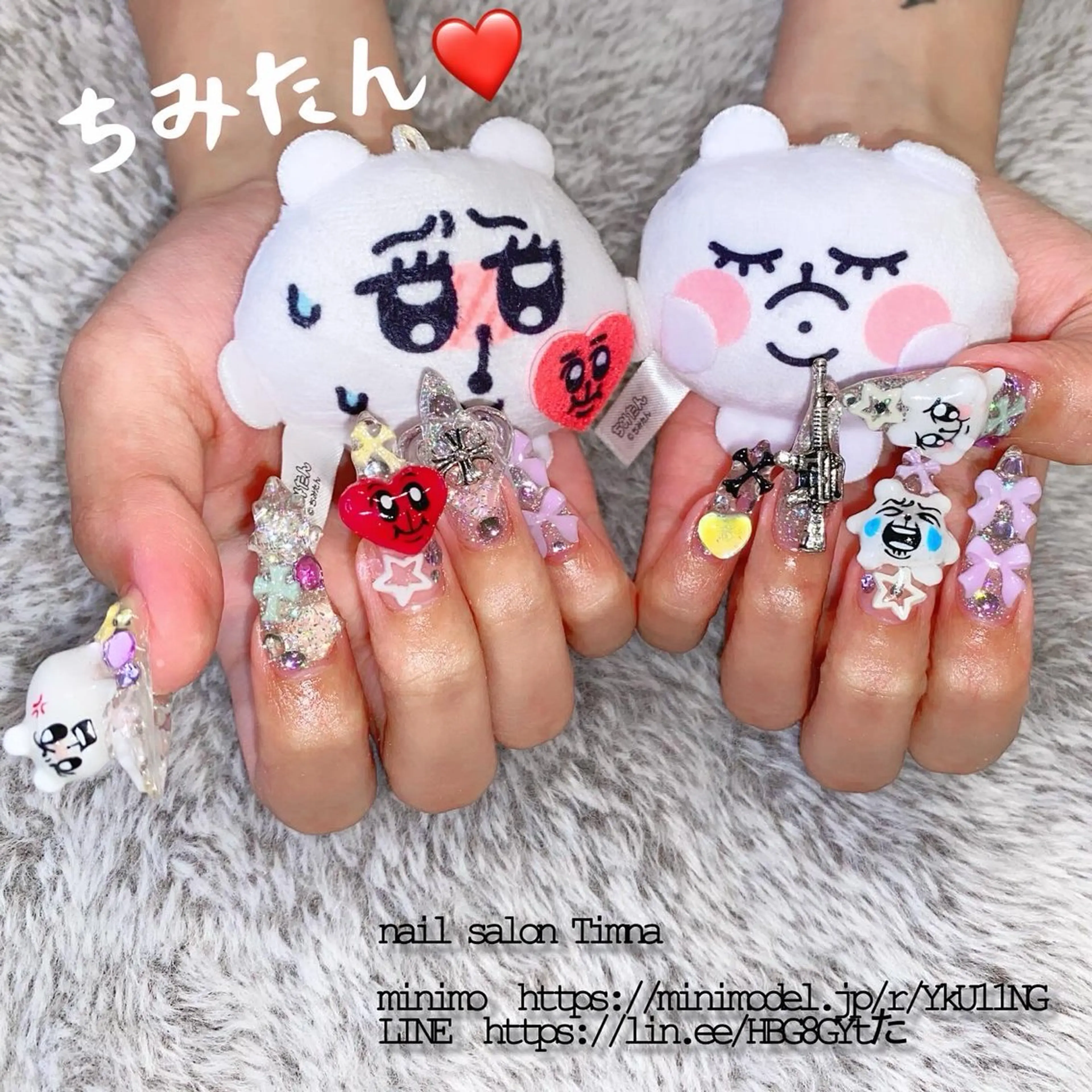 ロング ハンドネイル NAILSALON 🍔Timna🍟のネイルデザイン