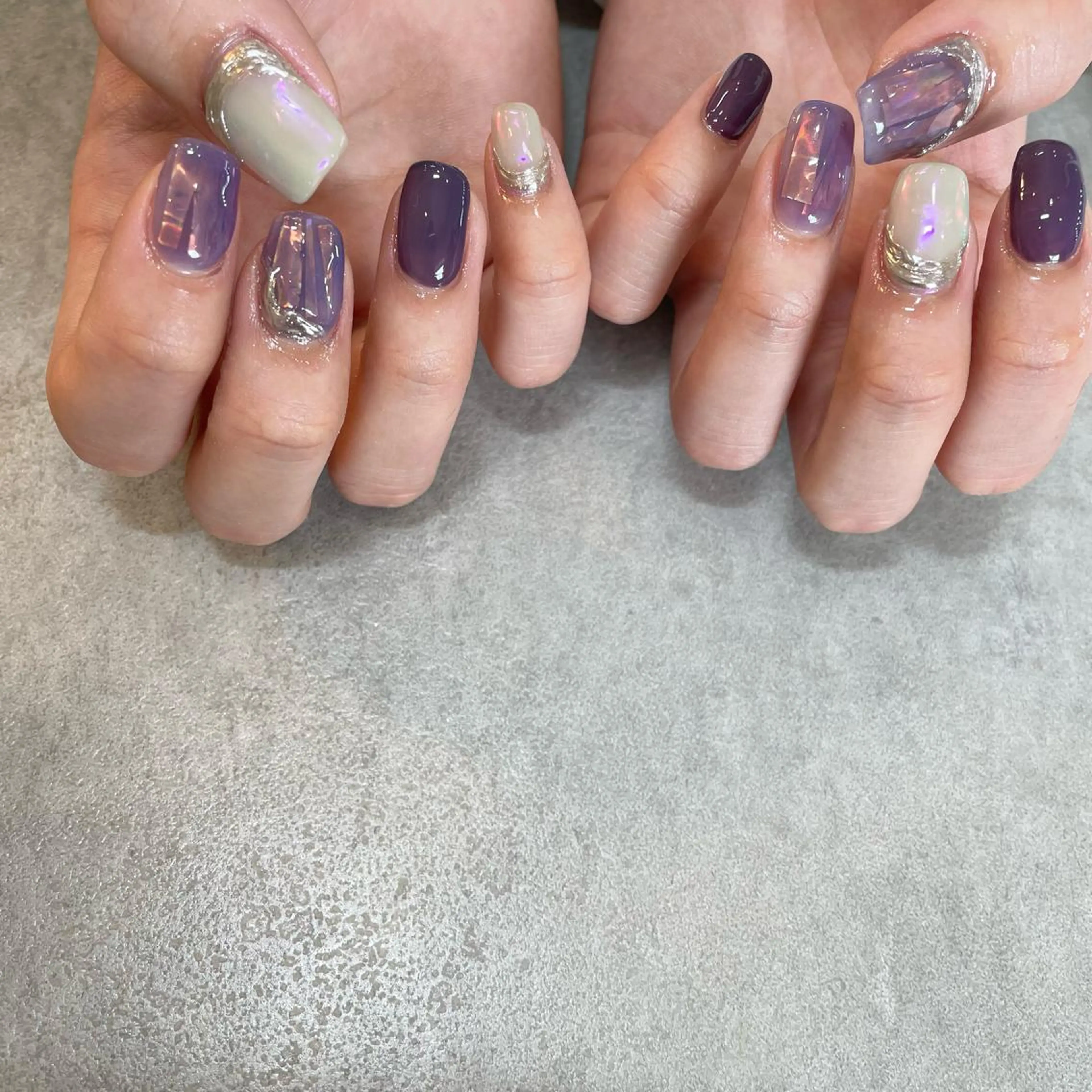 ネイル オーロラネイル Nail Salon Gummi.のネイルデザイン