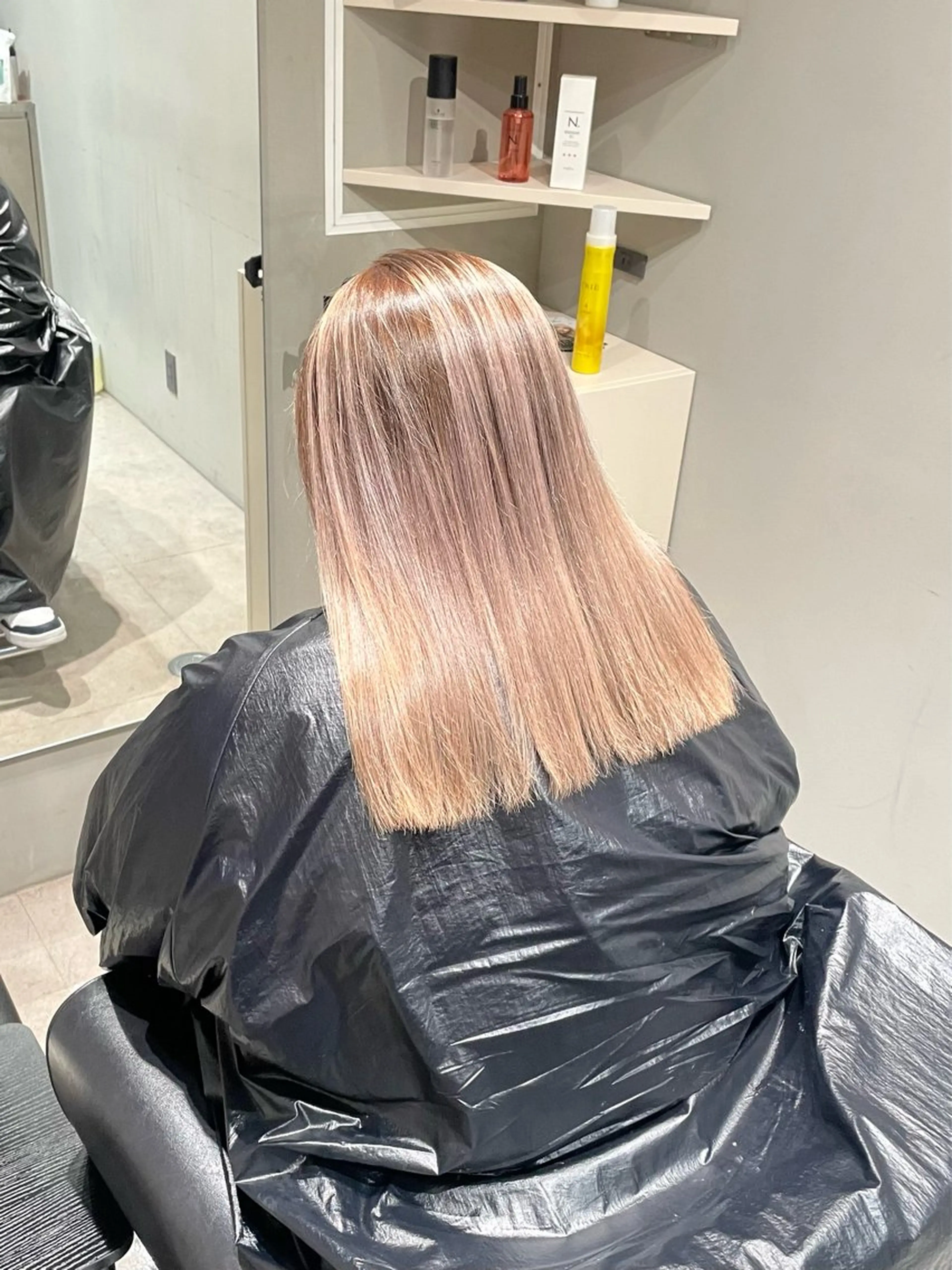 セミロング カラー ヘアカラー メンズバレイヤージュ /町田木村悠月のヘアスタイル