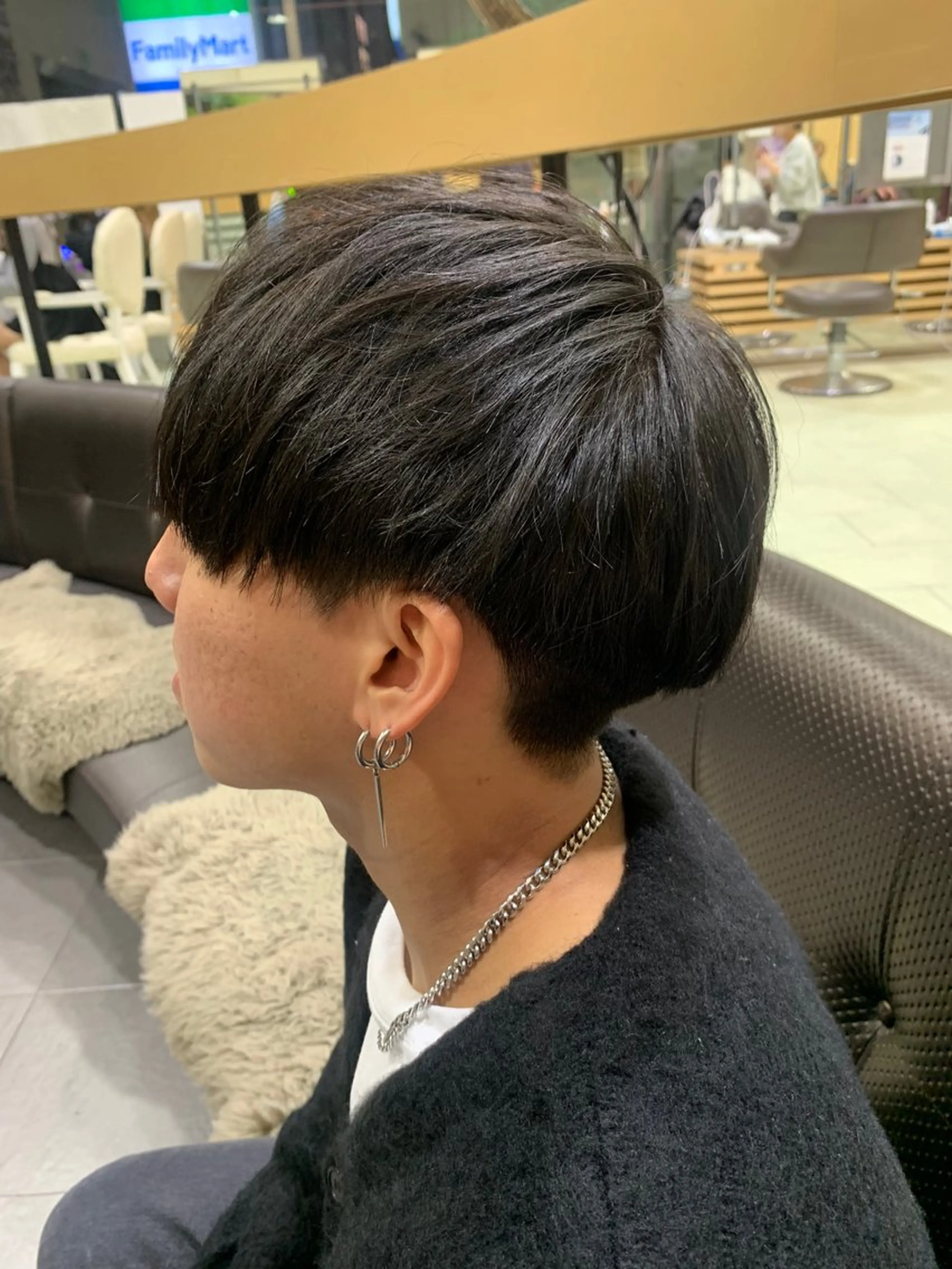 メンズ 韓国レイヤー/センタ ーパート/坂本翔のヘアスタイル