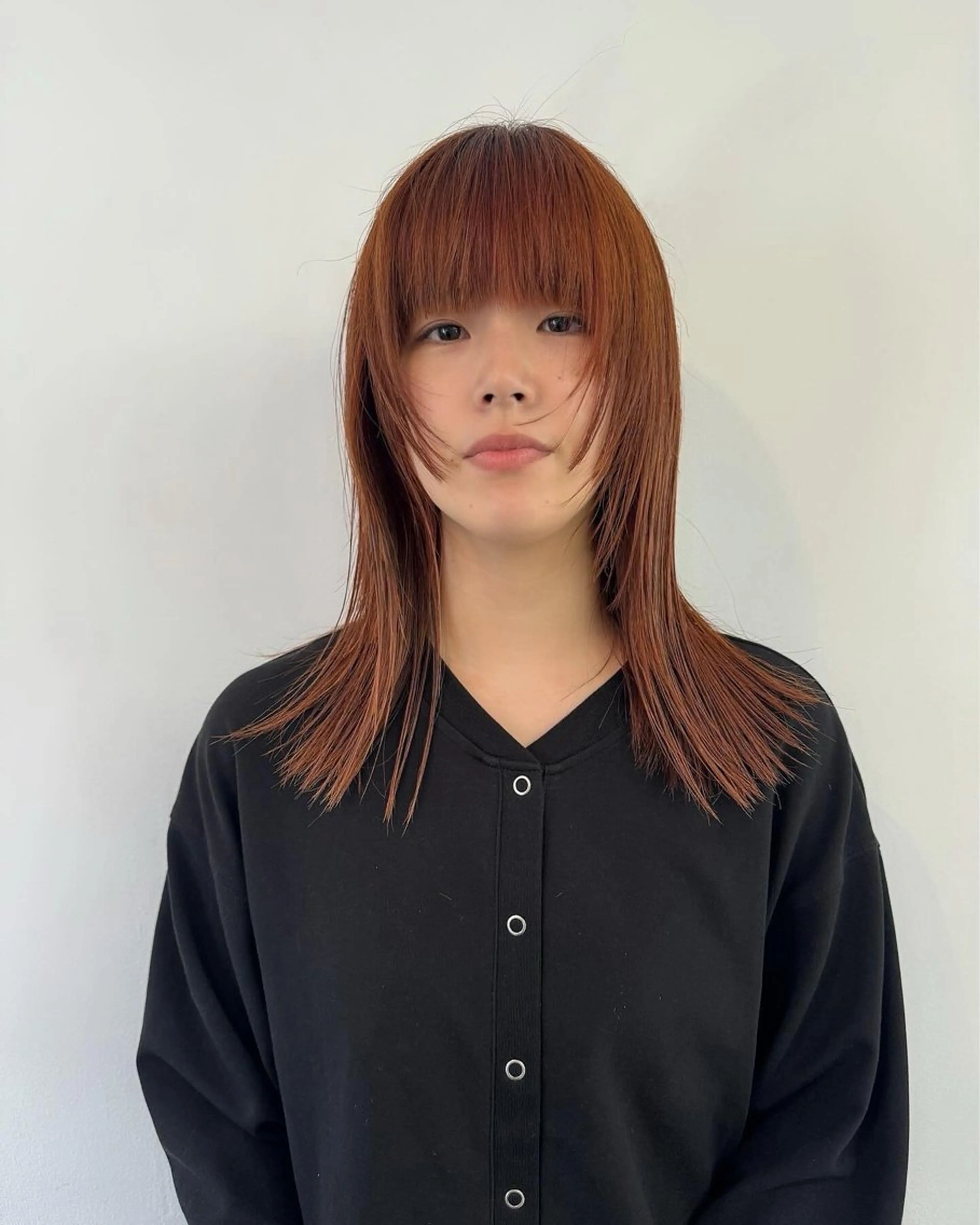 ミディアム カット ヘアカラー トリートメント LUCCI所属・udaハイトーン /ボブ/レイヤーのヘアスタイル