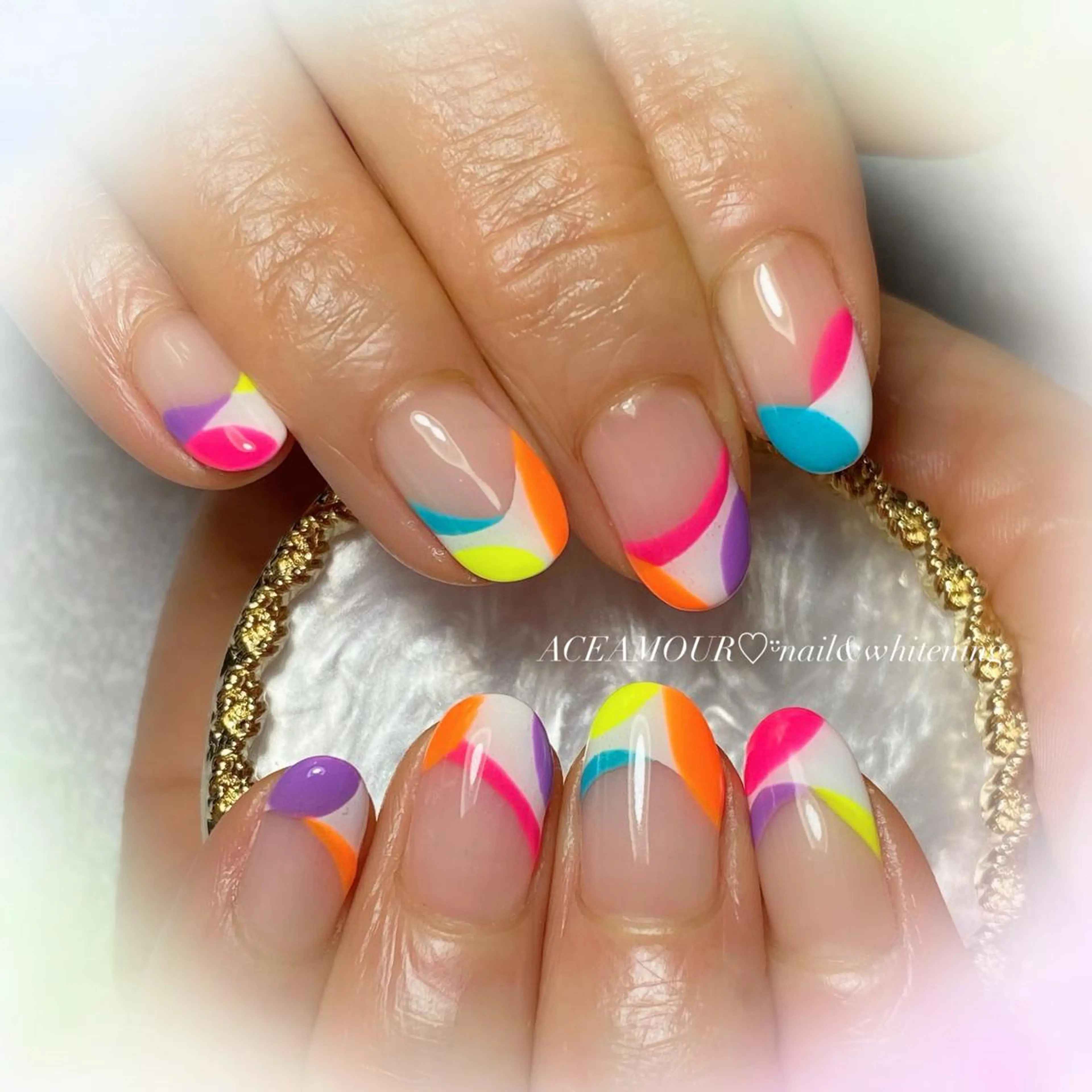 ネイル フレンチネイル ネイル/耳つぼ /新ホワイトニングのネイルデザイン