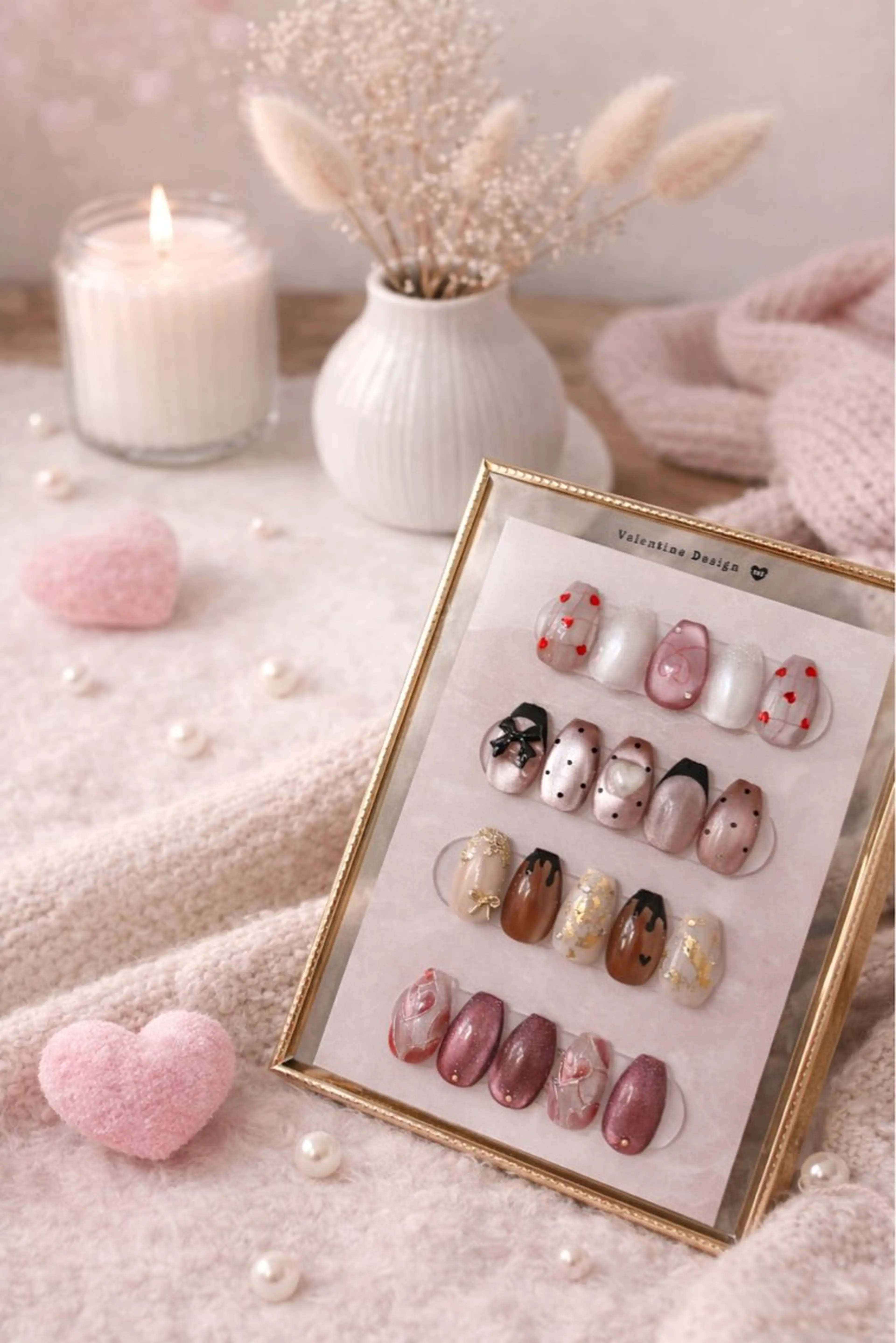 Valentine's🍫定額ネイルの写真