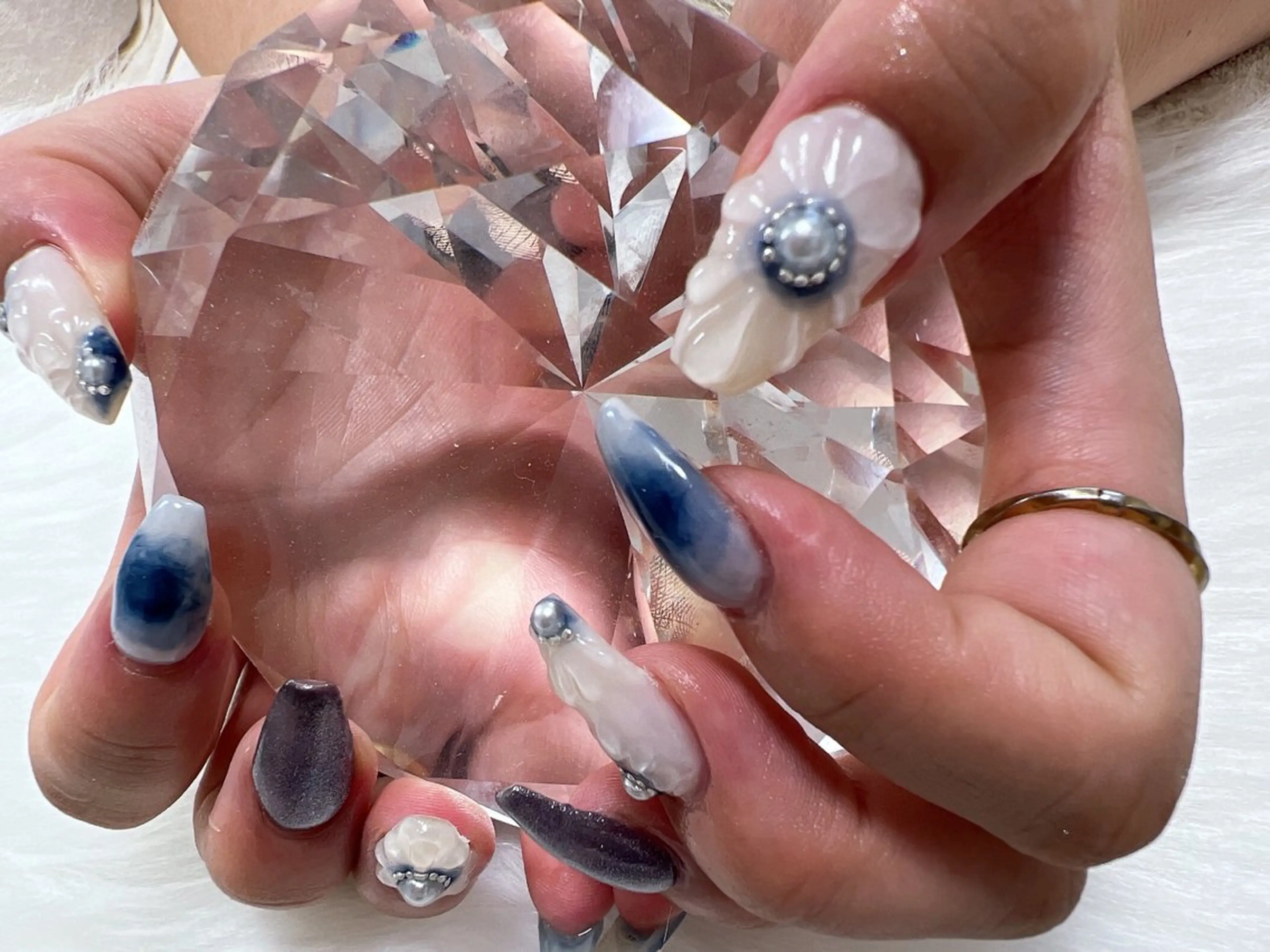 ネイル フラワーネイル マグネットネイル coco nailのネイルデザイン