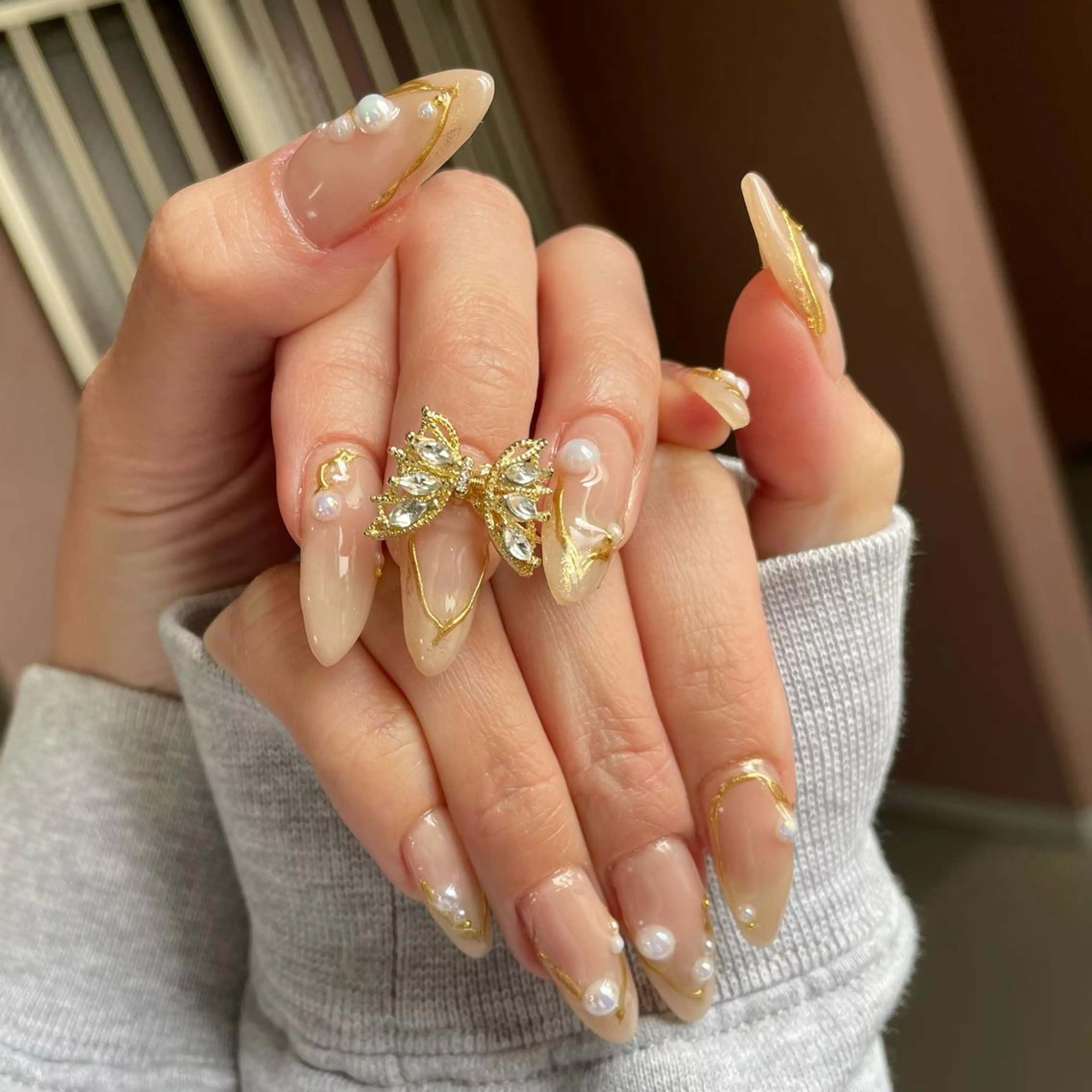 ネイル ミラーネイル 奥園 良恵のネイルデザイン