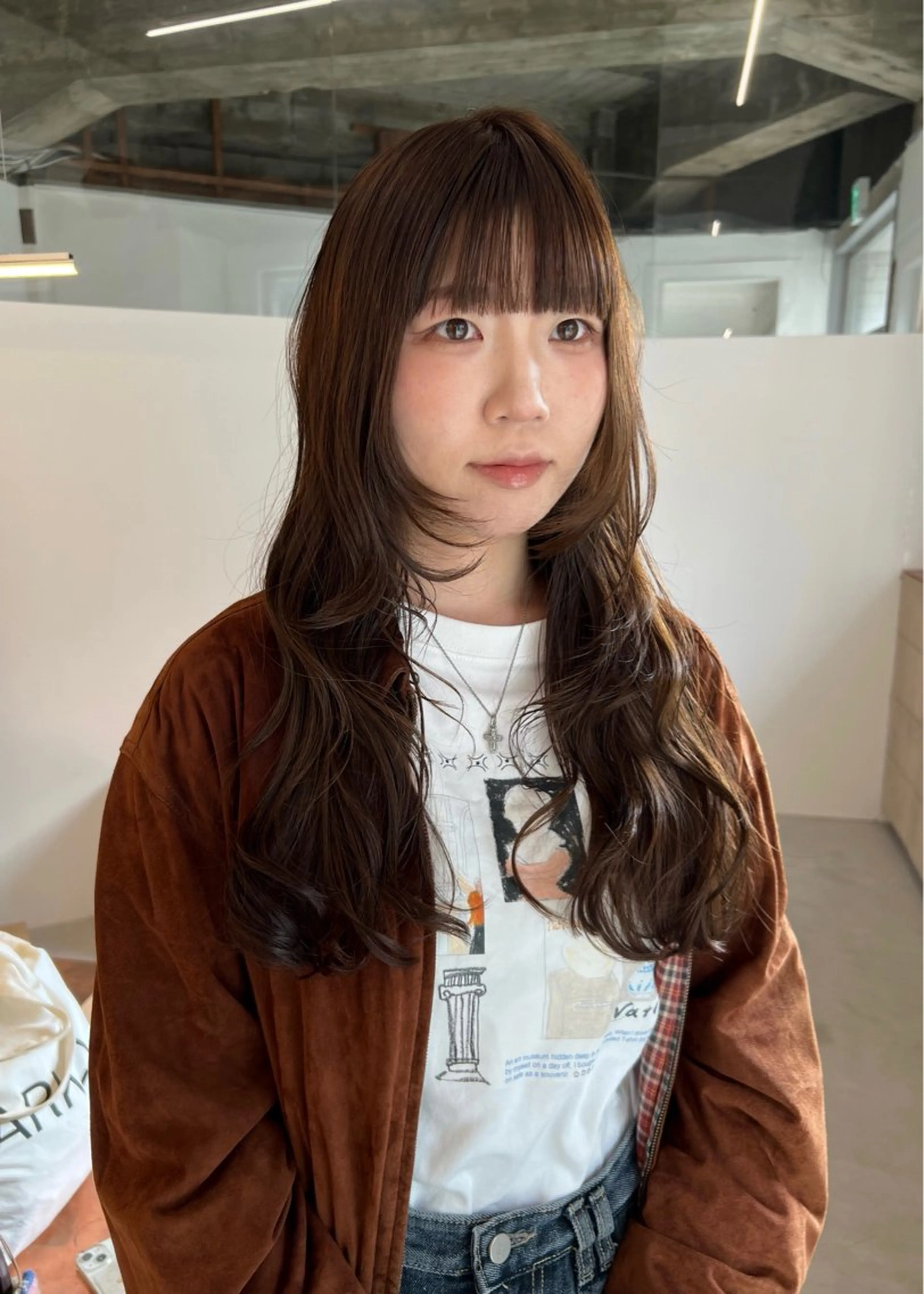 ロング カット ヘアカラー the hinc所属・miyu /大阪 /レイヤーカットのヘアスタイル