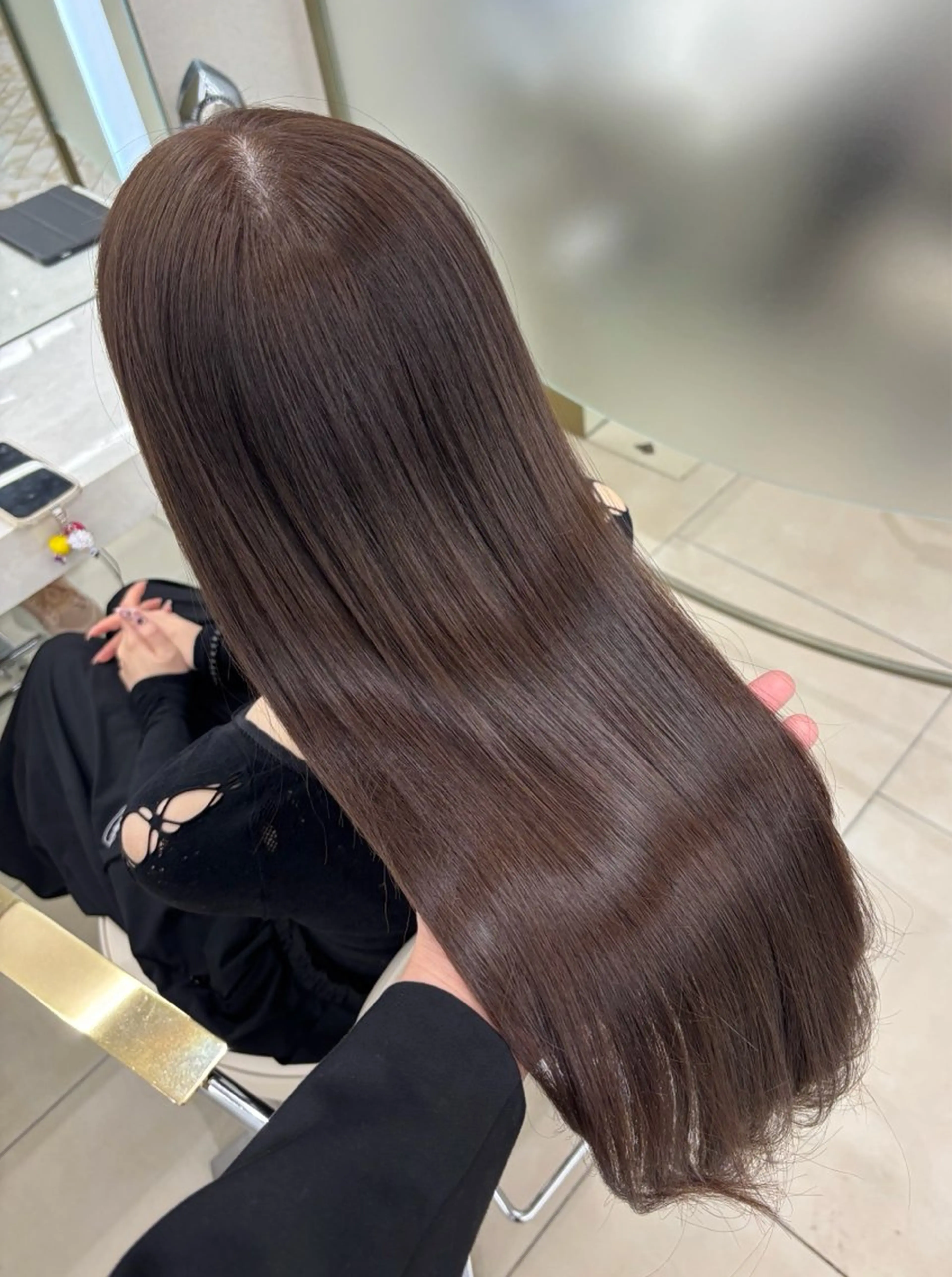 ロング くびれヘア 韓国風ヘア COA所属・なつみ COA GINZAのヘアスタイル