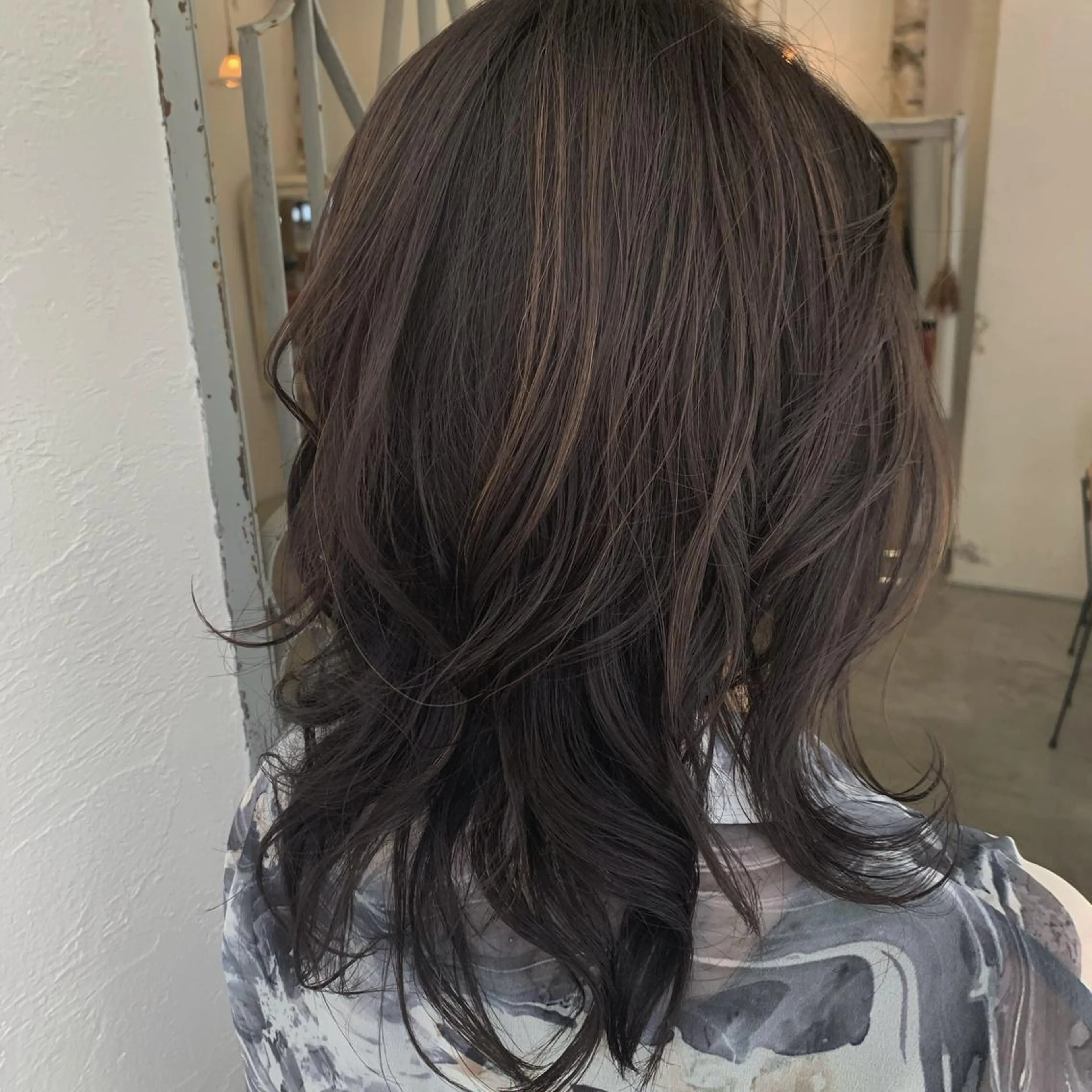 ロング カラー カット ヘアカラー fio マナミのヘアスタイル