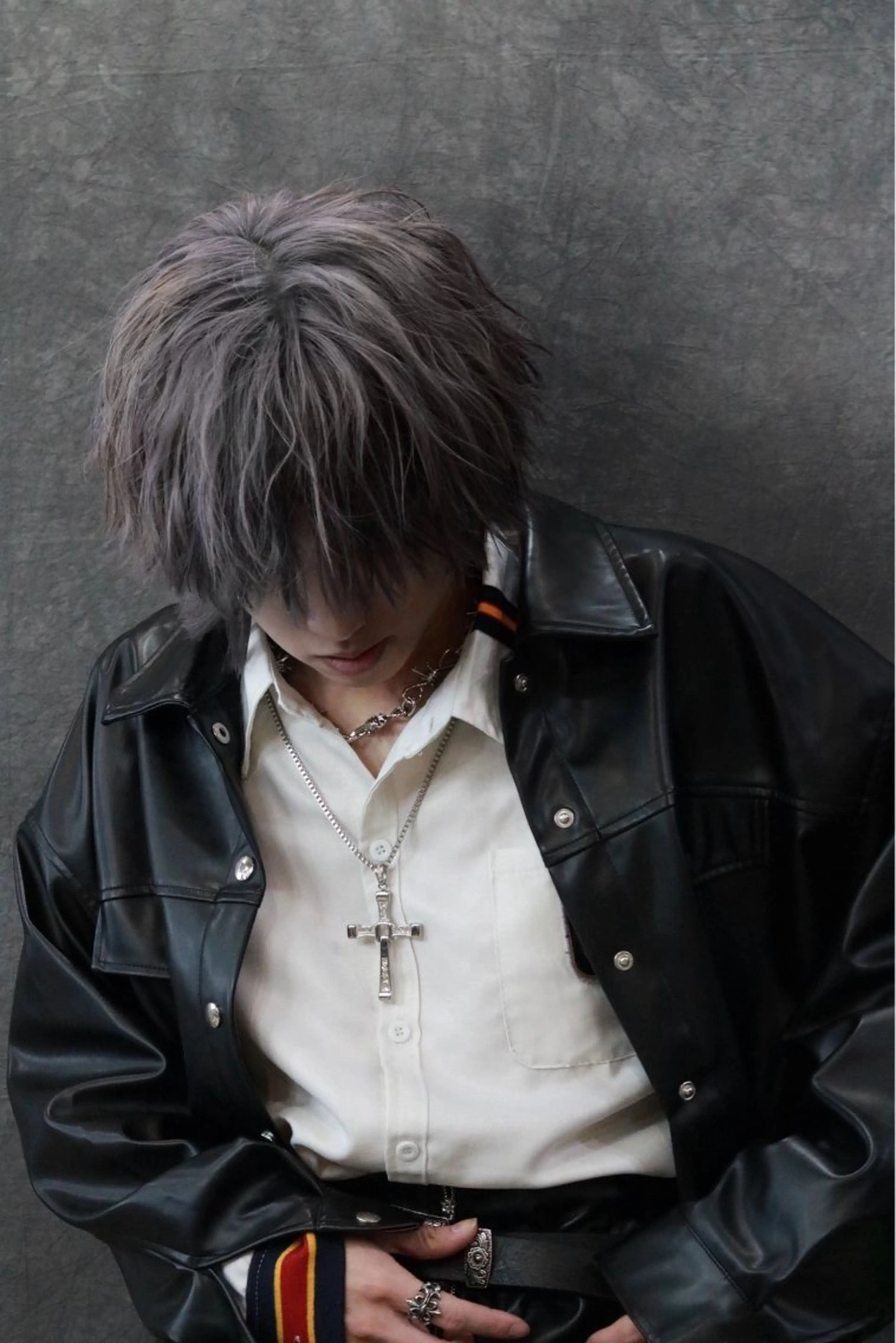 ミディアム カット ヘアカラー RACCOON.TOKYO 渋谷店所属・メンズカット特化🐺 ウルフ[店長]置塩祥のヘアスタイル