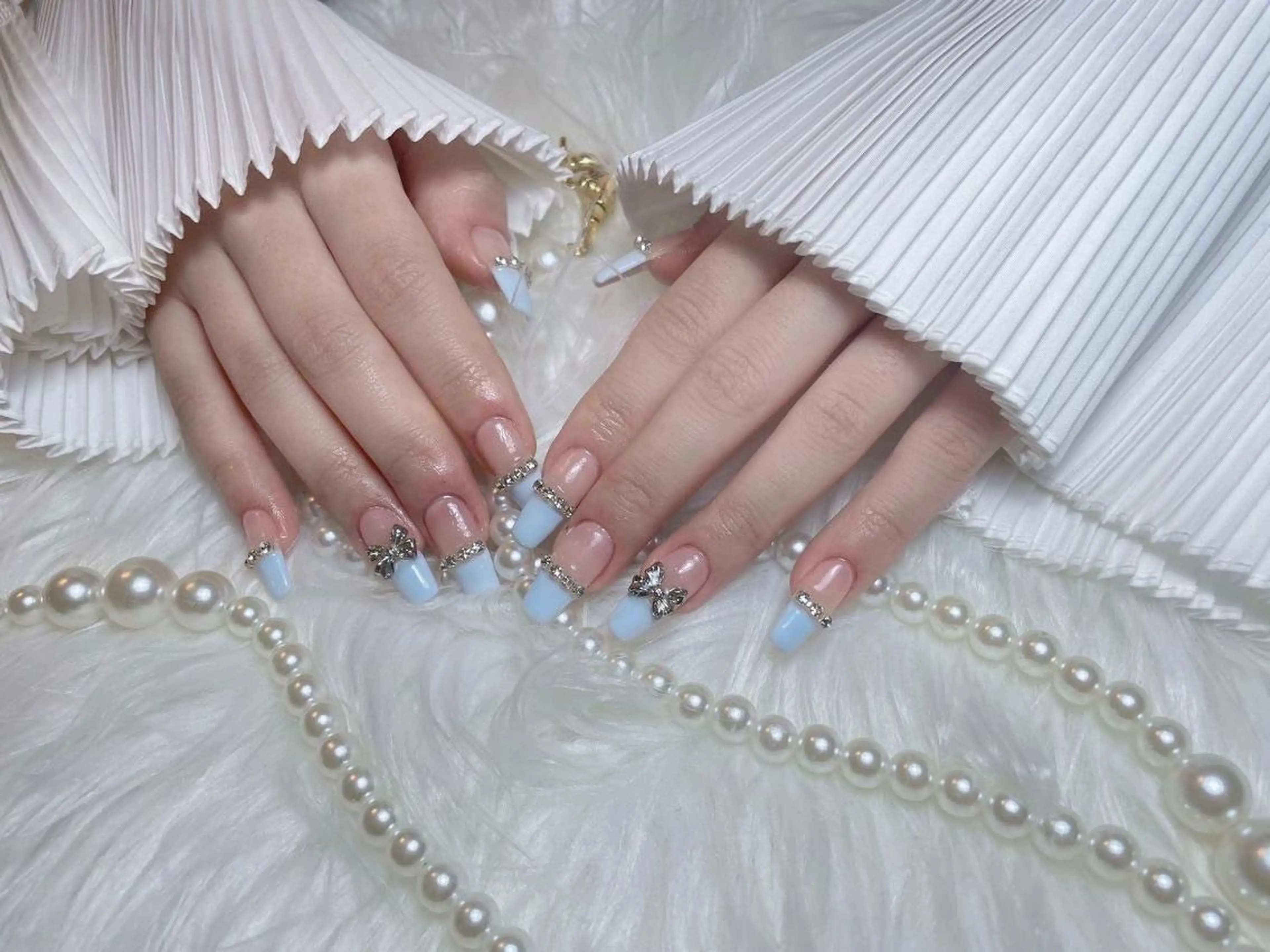 ネイル RAFFINE haru🦋🩵のネイルデザイン