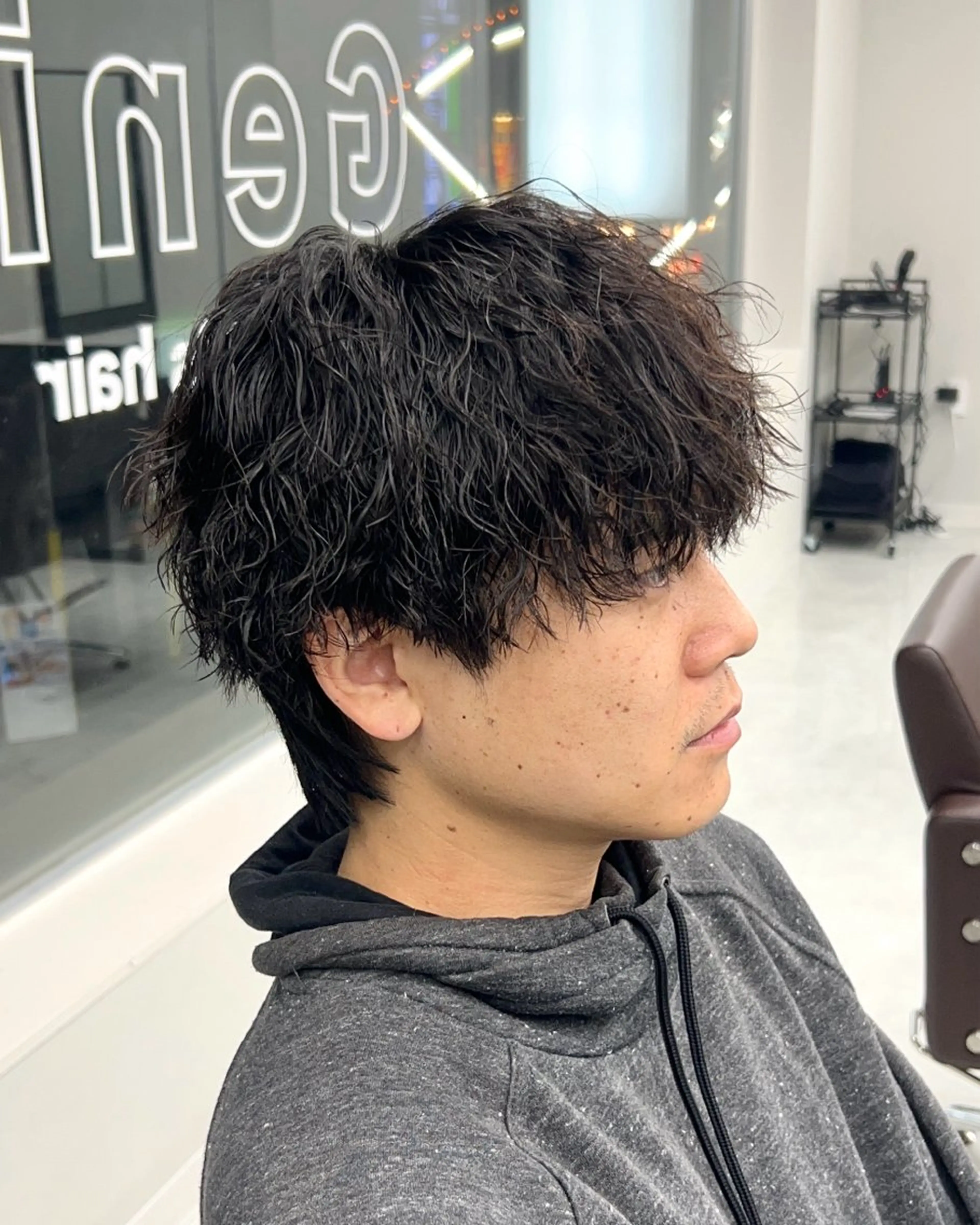 パーマ メンズ カット パーマ トリートメント ヘアセット シャドウパーマ/ メンズ/KENTAのヘアスタイル