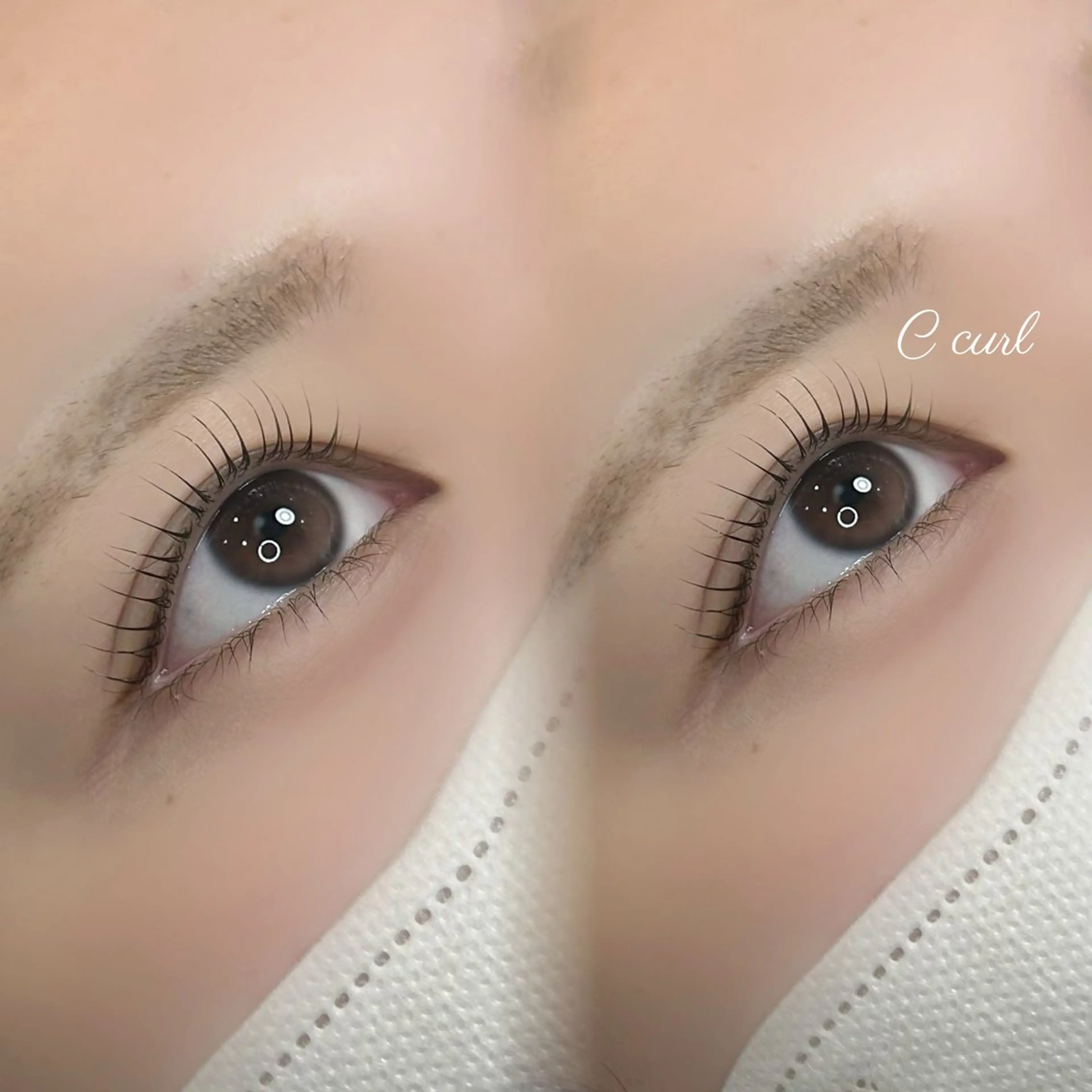 マツエク・マツパ Cカール 一重×まつ毛パーマ マツパ 飯塚 紗羽のマツエク・マツパデザイン