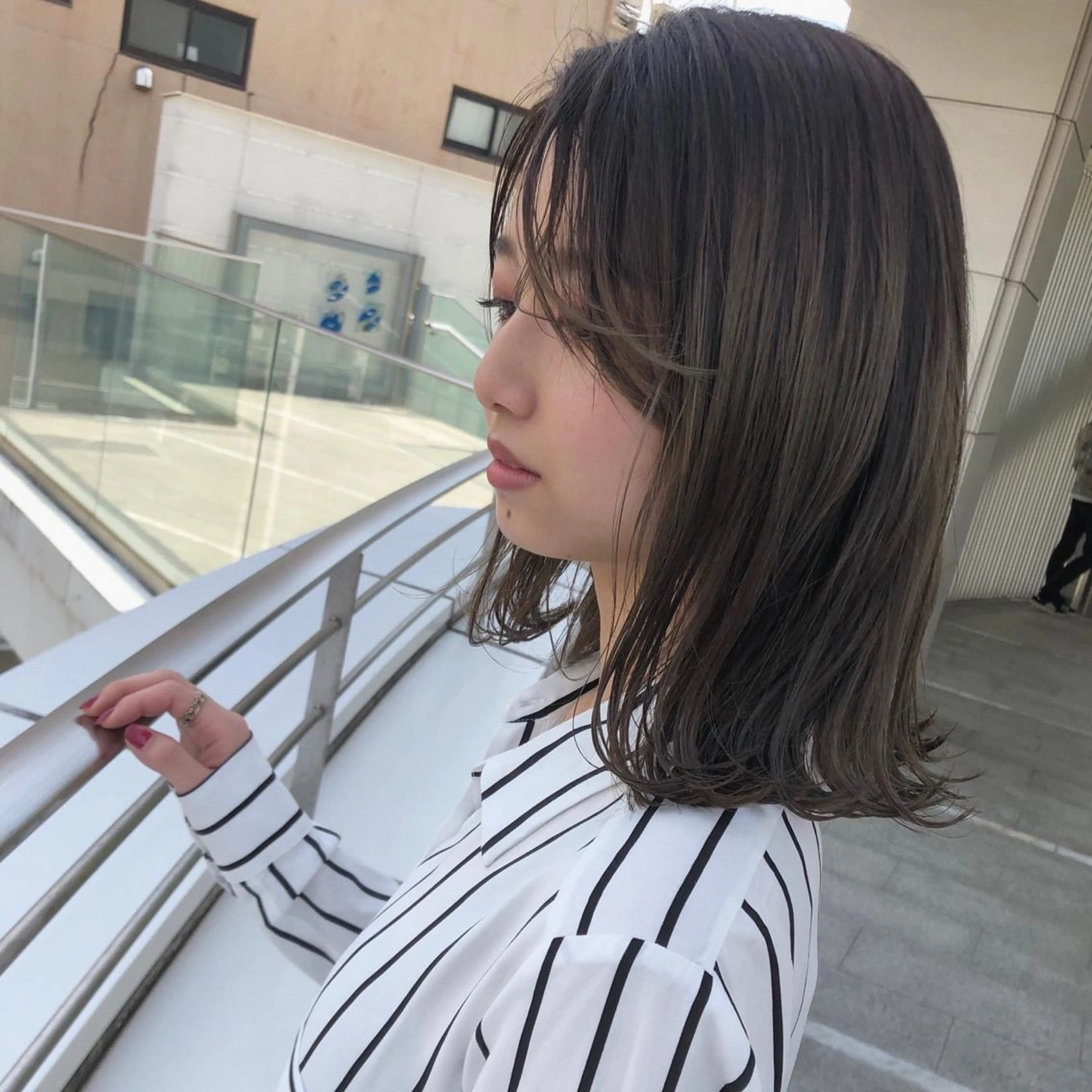 ミディアム 冨木 雄斗のヘアスタイル