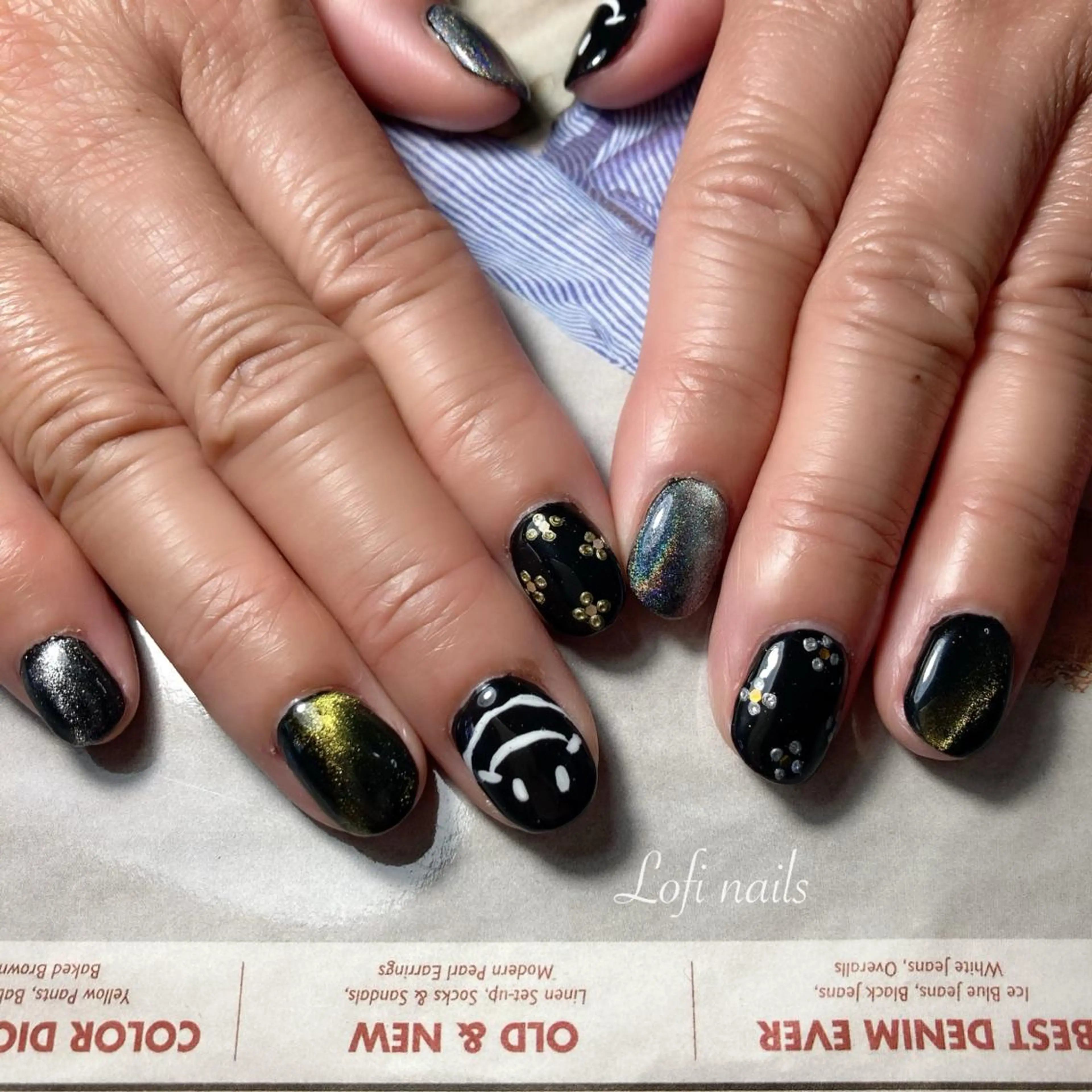 ネイル マグネットネイル Lofi nails ゆきこのネイルデザイン