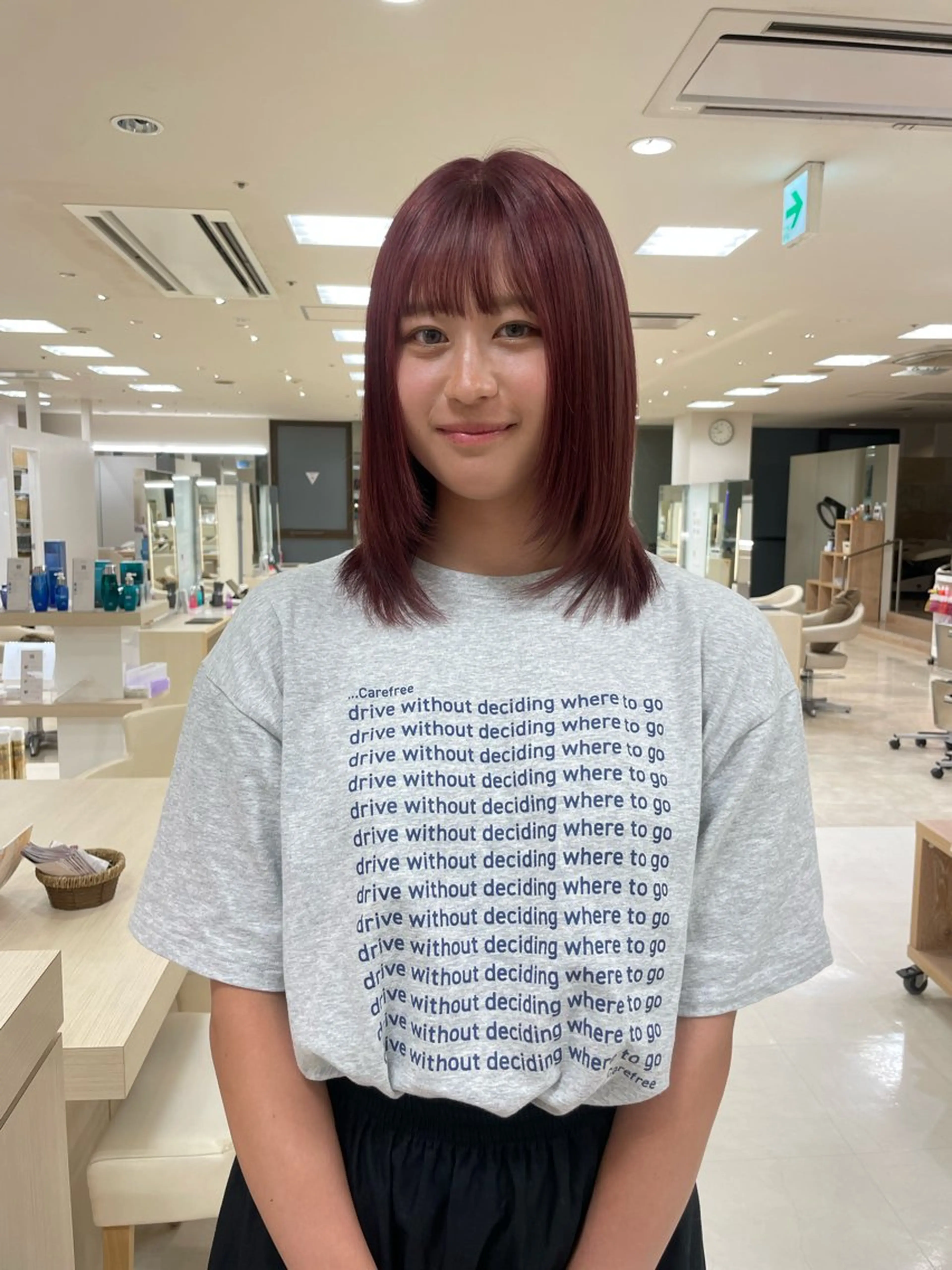 ミディアム カラー ヘアアレンジ 🍒KIKUCHI KANAE🍒のヘアスタイル