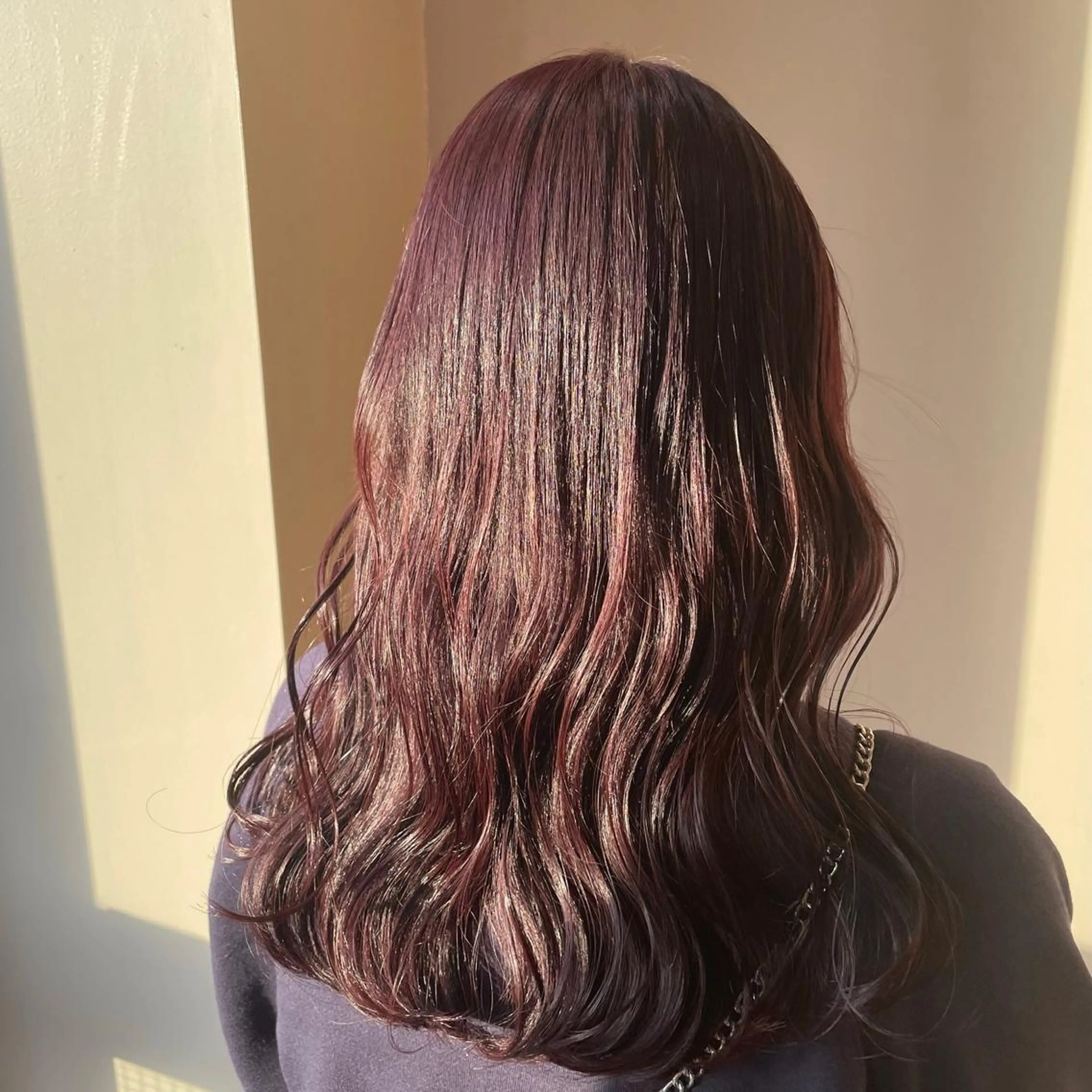 セミロング ピンクブラウン 🎀 minori おたく美容師 🪽のヘアスタイル