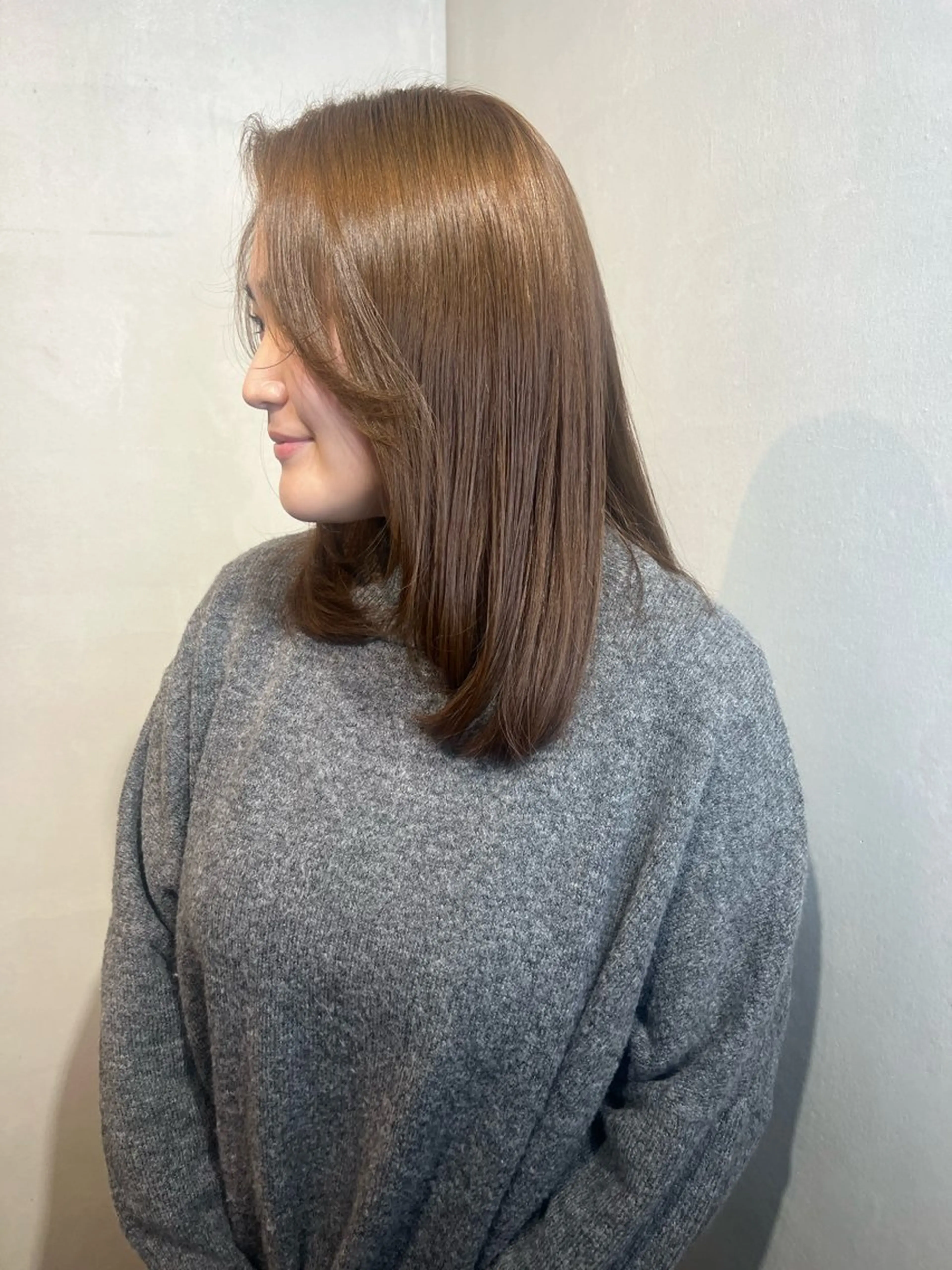 ミディアム カラー ヘアカラー Aya/四条烏丸/ インナーカラーのヘアスタイル