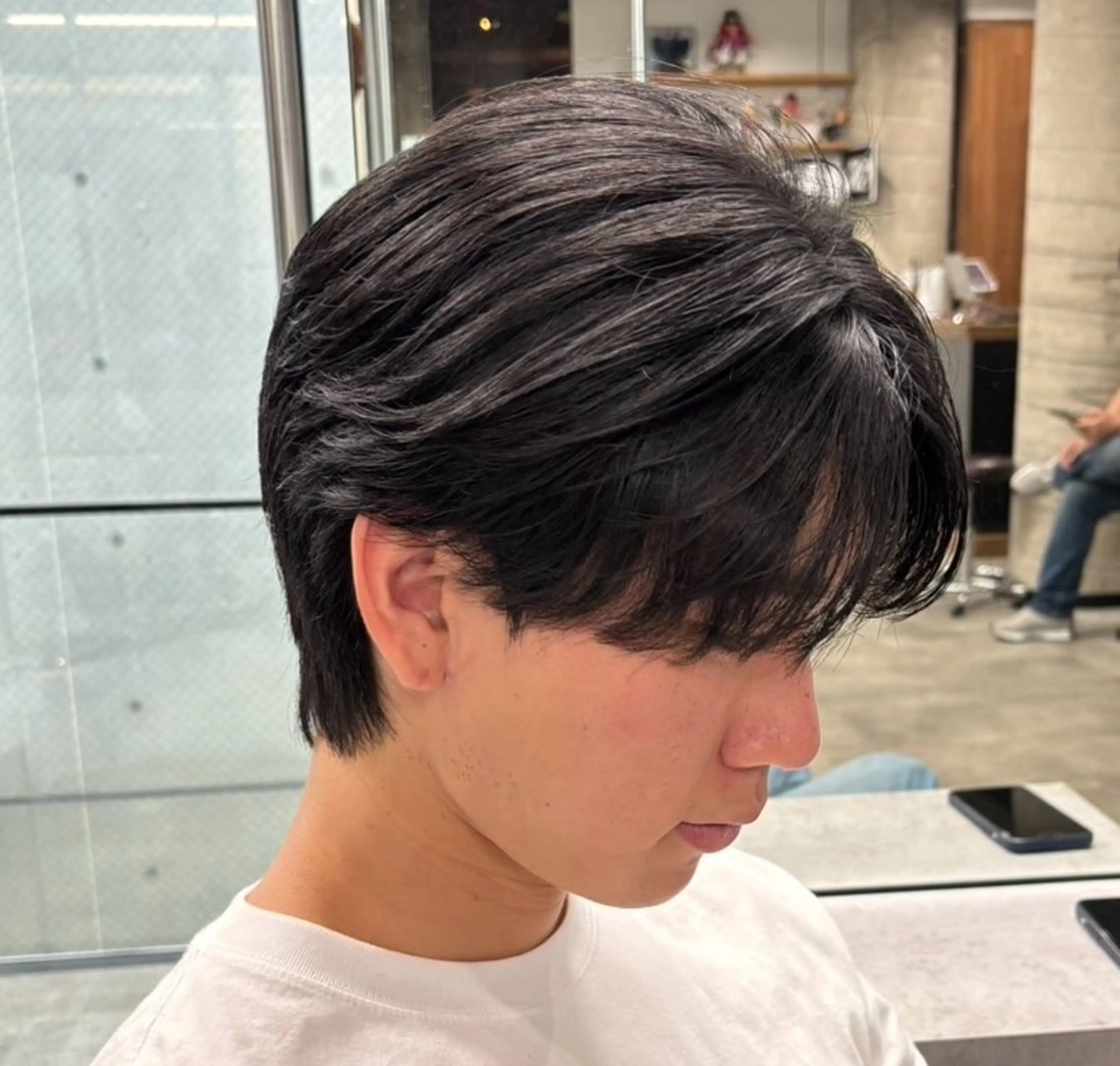 ミディアム メンズ era2d所属・マコト/心斎橋 メンズ専門店のヘアスタイル