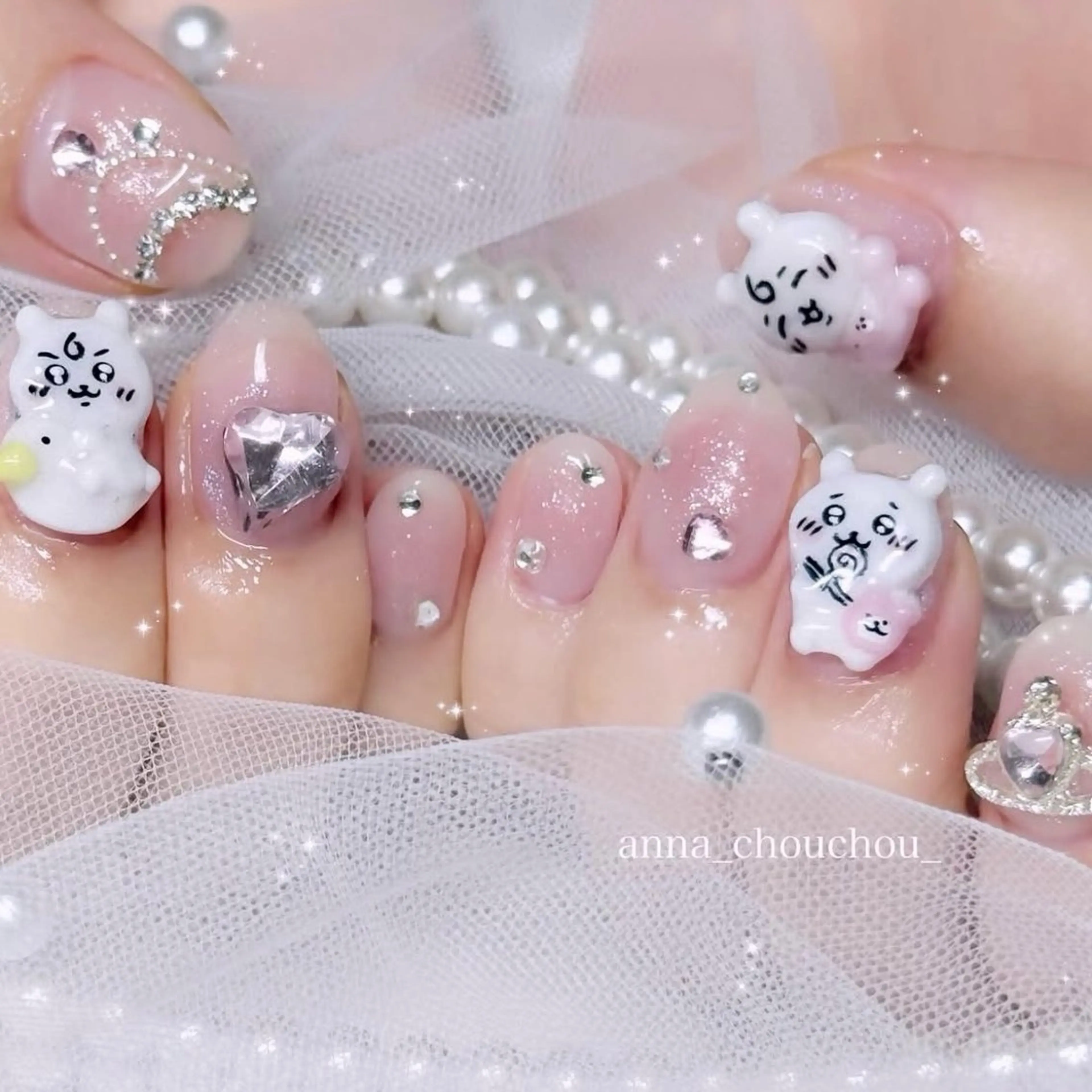 ネイル アートネイル ハンドネイル Anna Sano⭐️のネイルデザイン