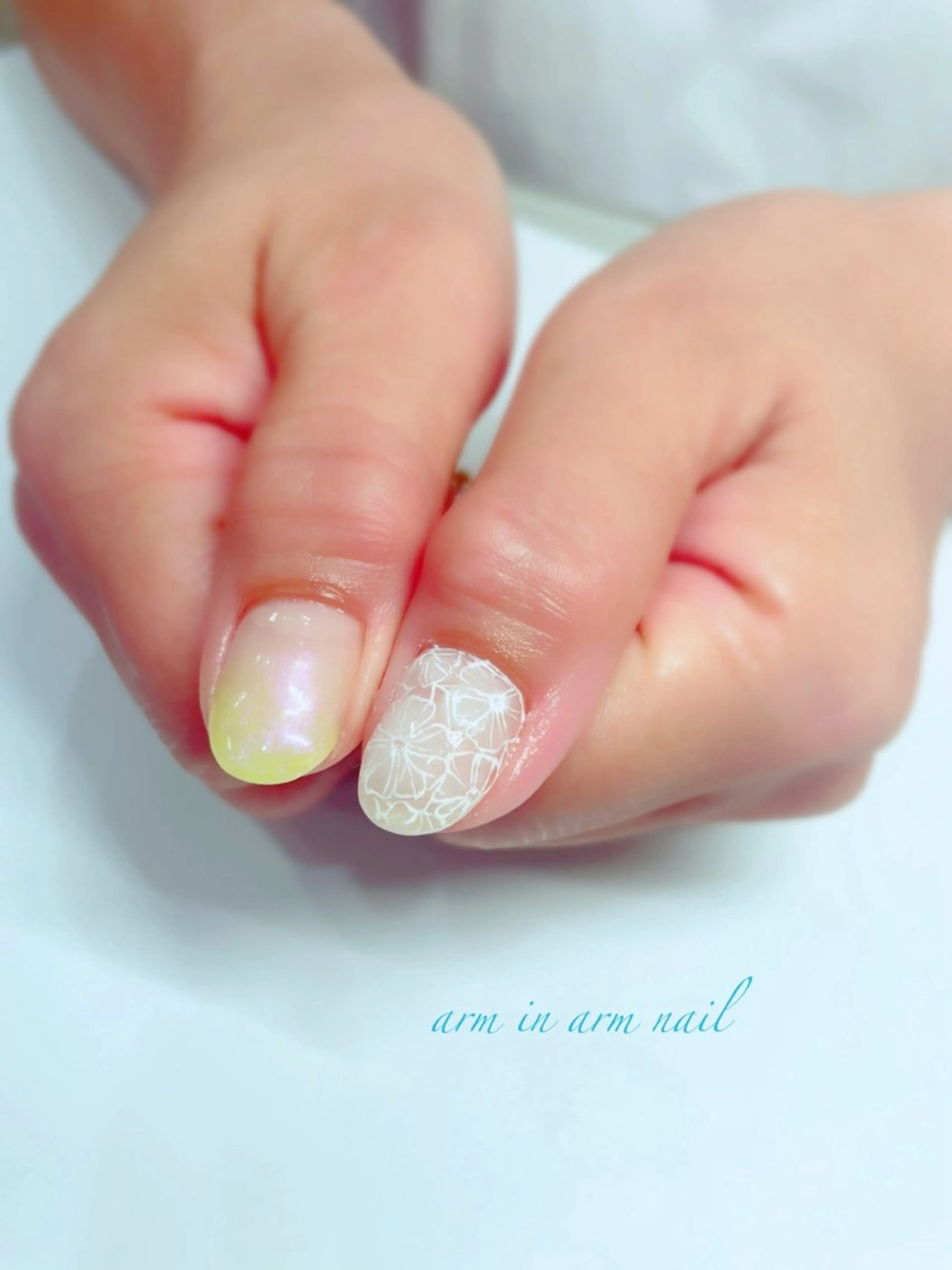 ネイル arm in arm ︎✿Yamamotoのマツエク・マツパデザイン