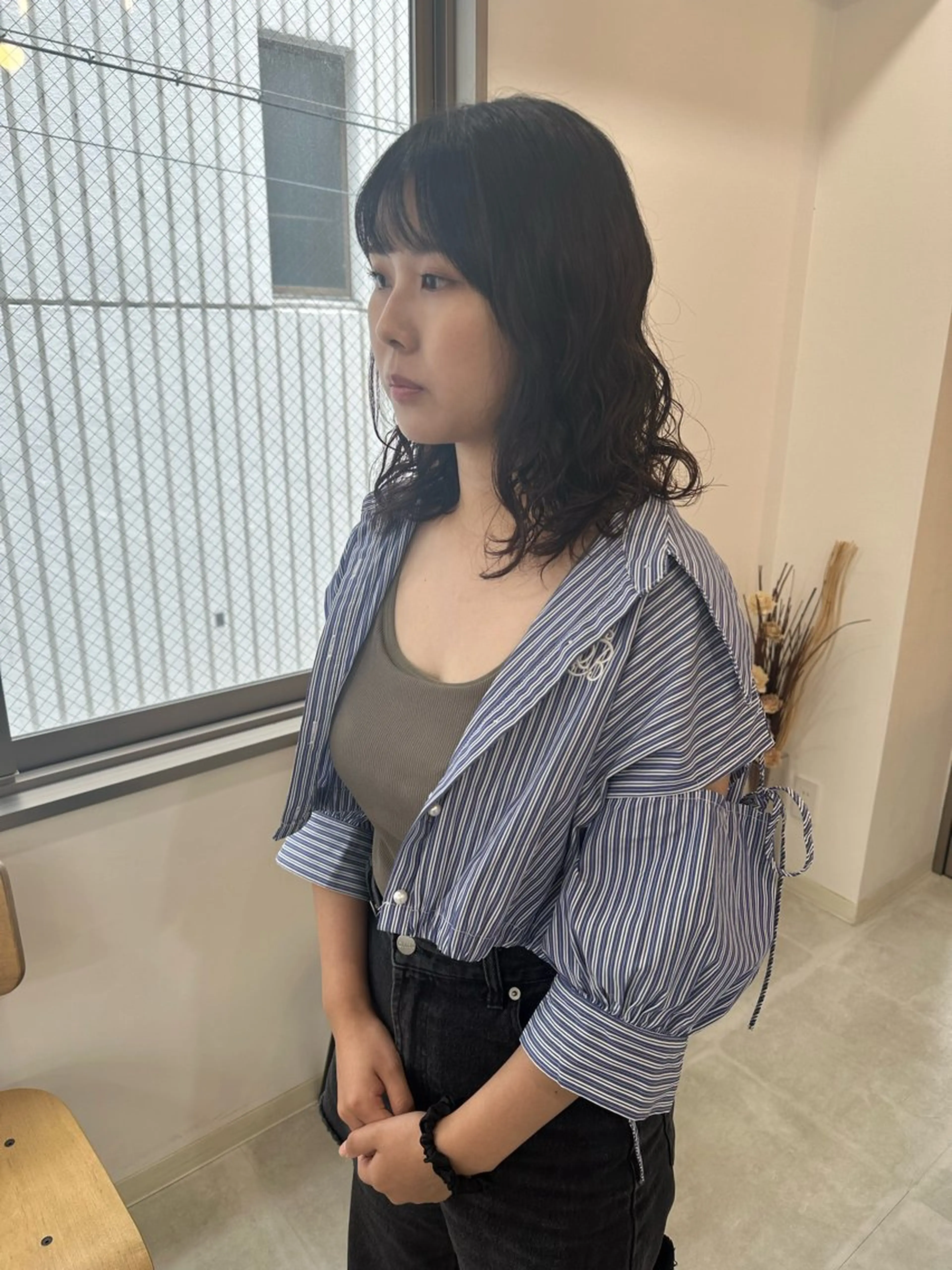 ミディアム パーマ お洒落パーマ/ 艶カラー/michiのヘアスタイル