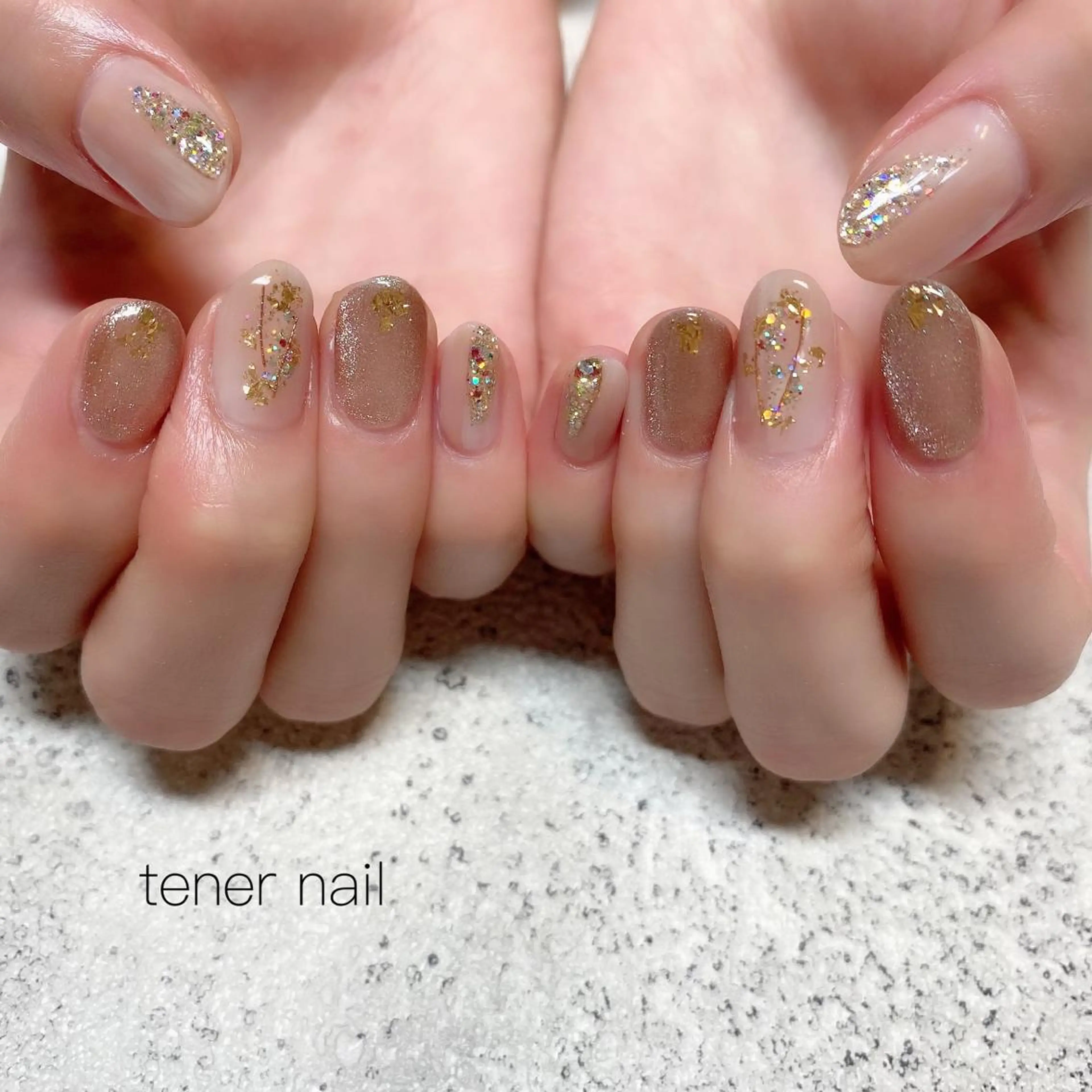 ネイル アートネイル ラメ(グリッター) マグネットネイル ぷっくりネイル tener  nail  テネルネイル所属・テネルネイル tener nailのネイルデザイン