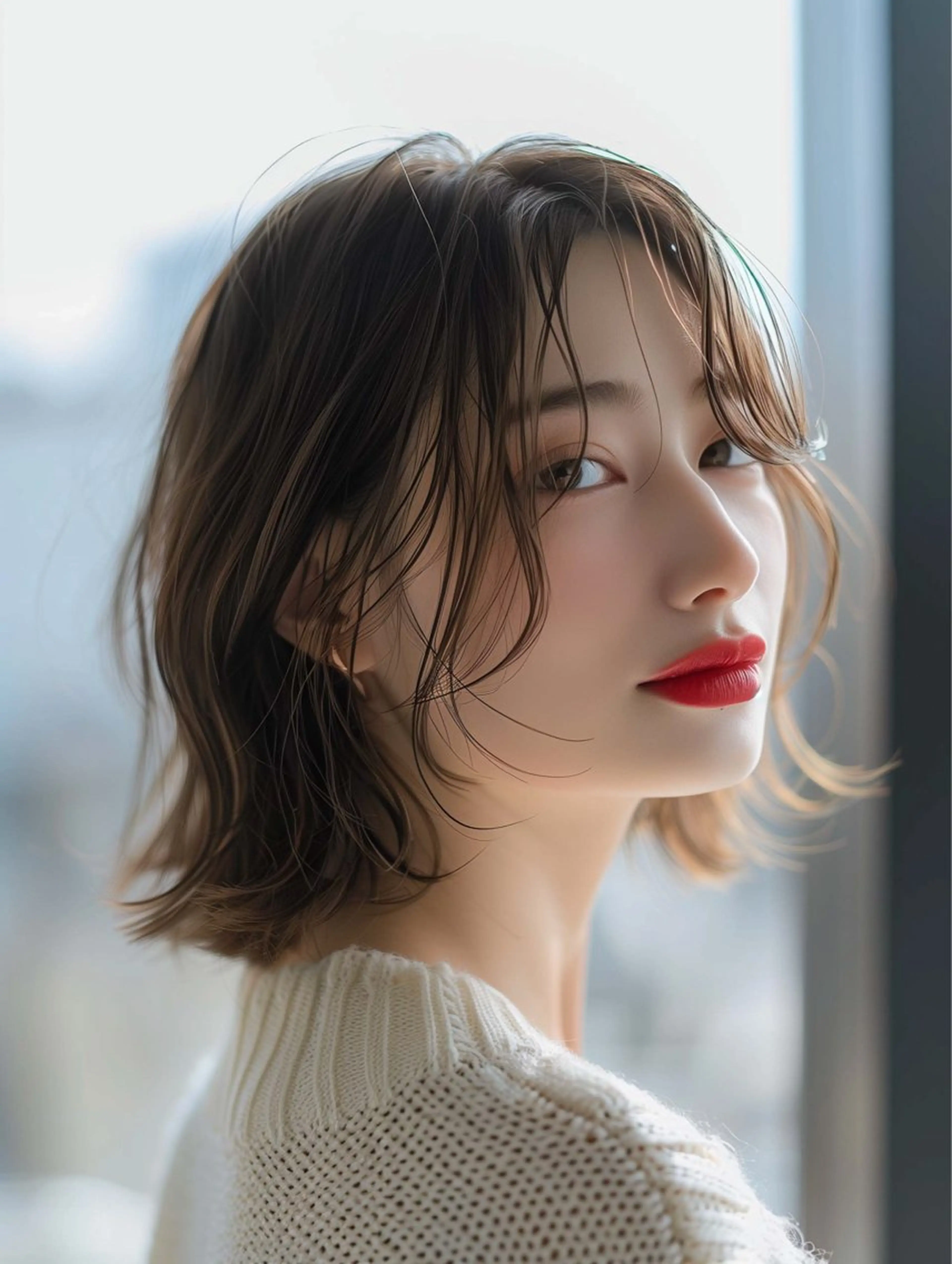 ミディアム カラー カット ヘアカラー トリートメント ✨シルクストレート✨ 美髪髪質改善Yukiのヘアスタイル