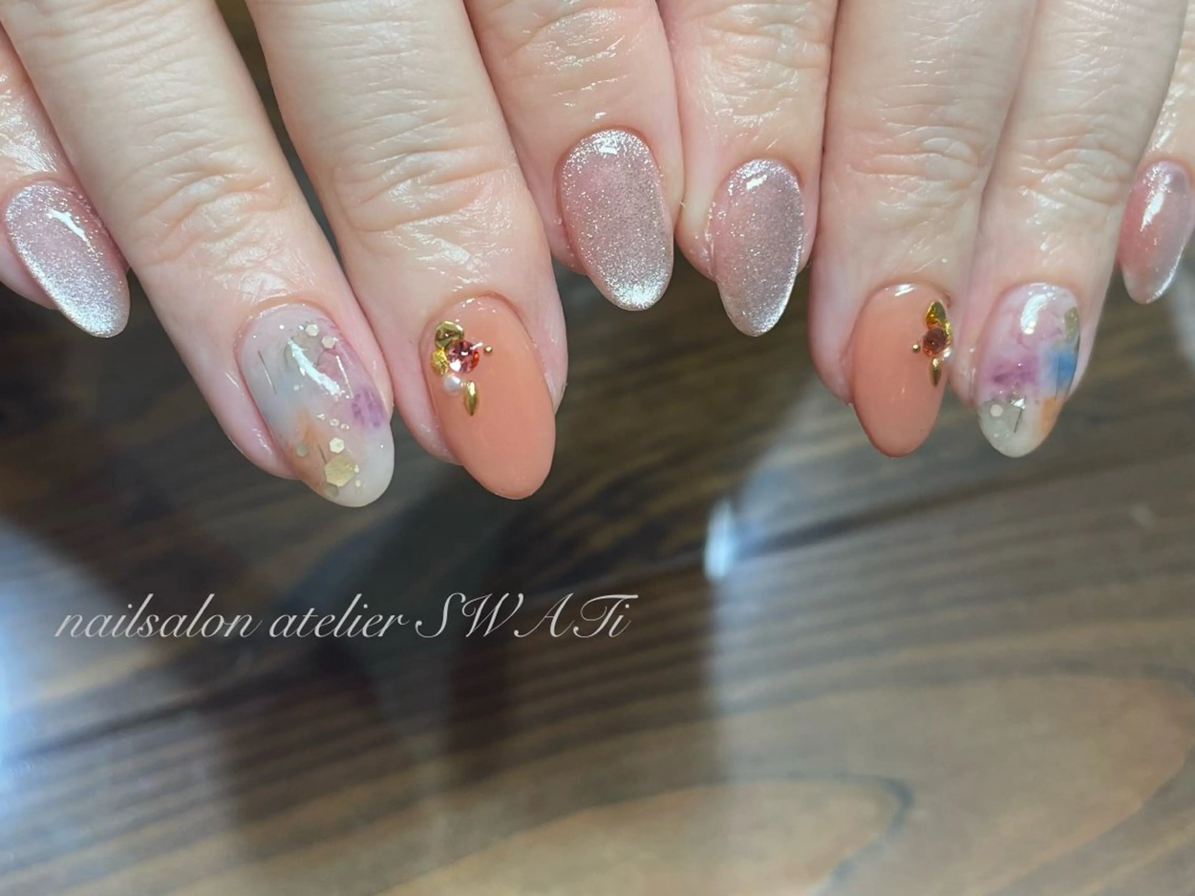 ネイル ヘアーサロン大野所属・nailsalon SWATiのネイルデザイン