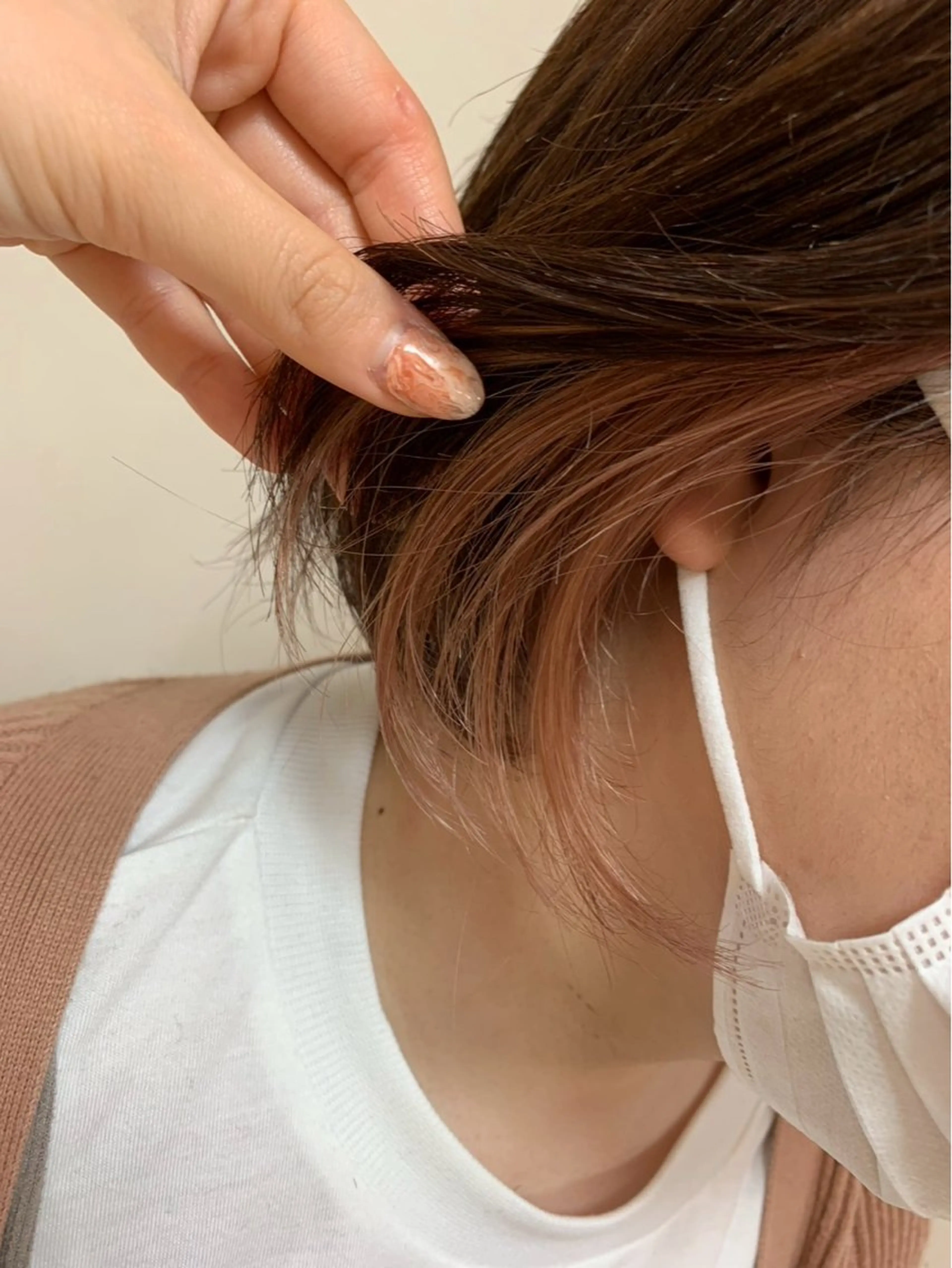 ミディアム ヘアカラー トリートメント ハイトーン/エクステ /りこぴん🎀のヘアスタイル