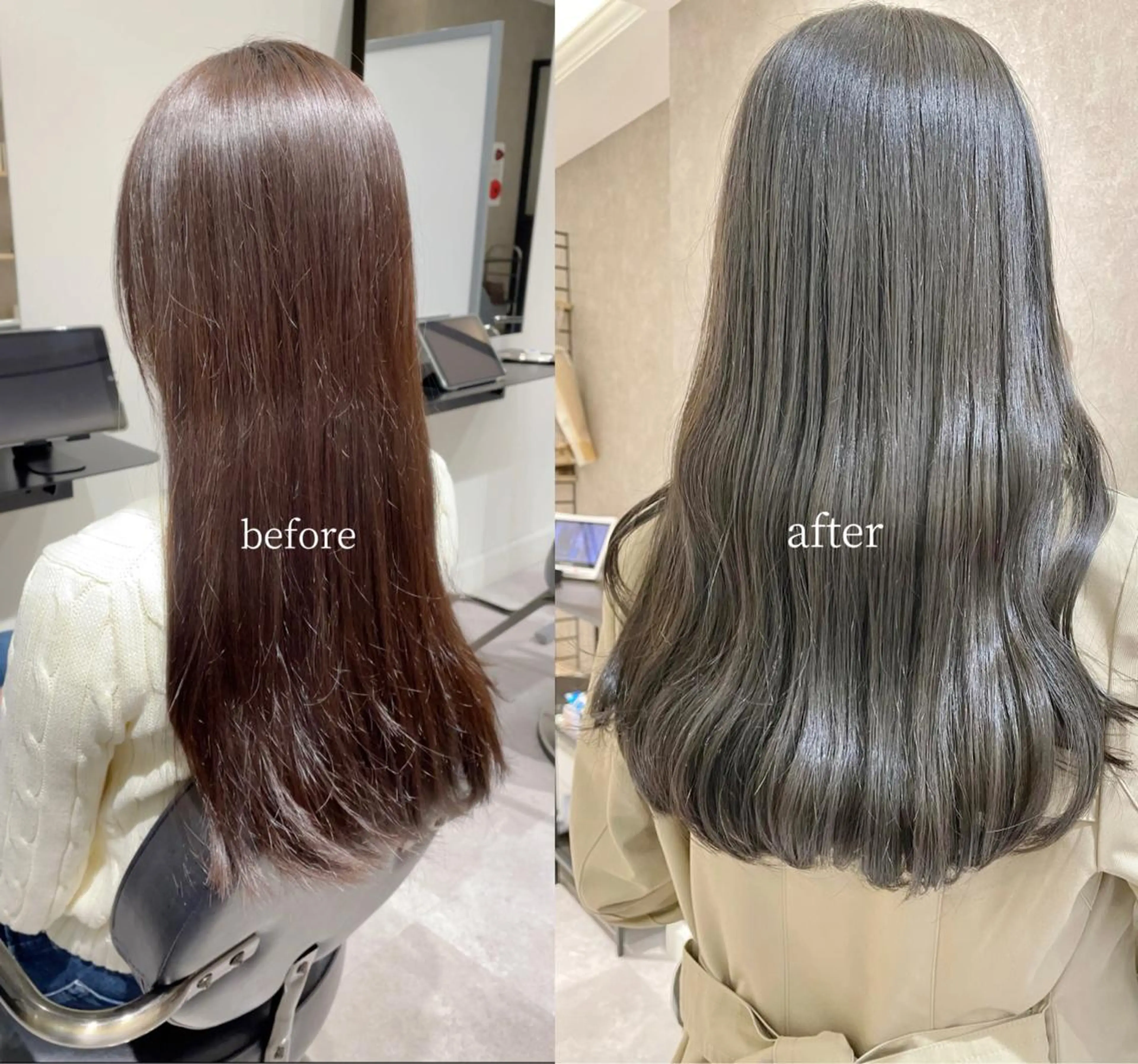 セミロング salowin銀座6丁目所属・銀座 Megumiのヘアスタイル