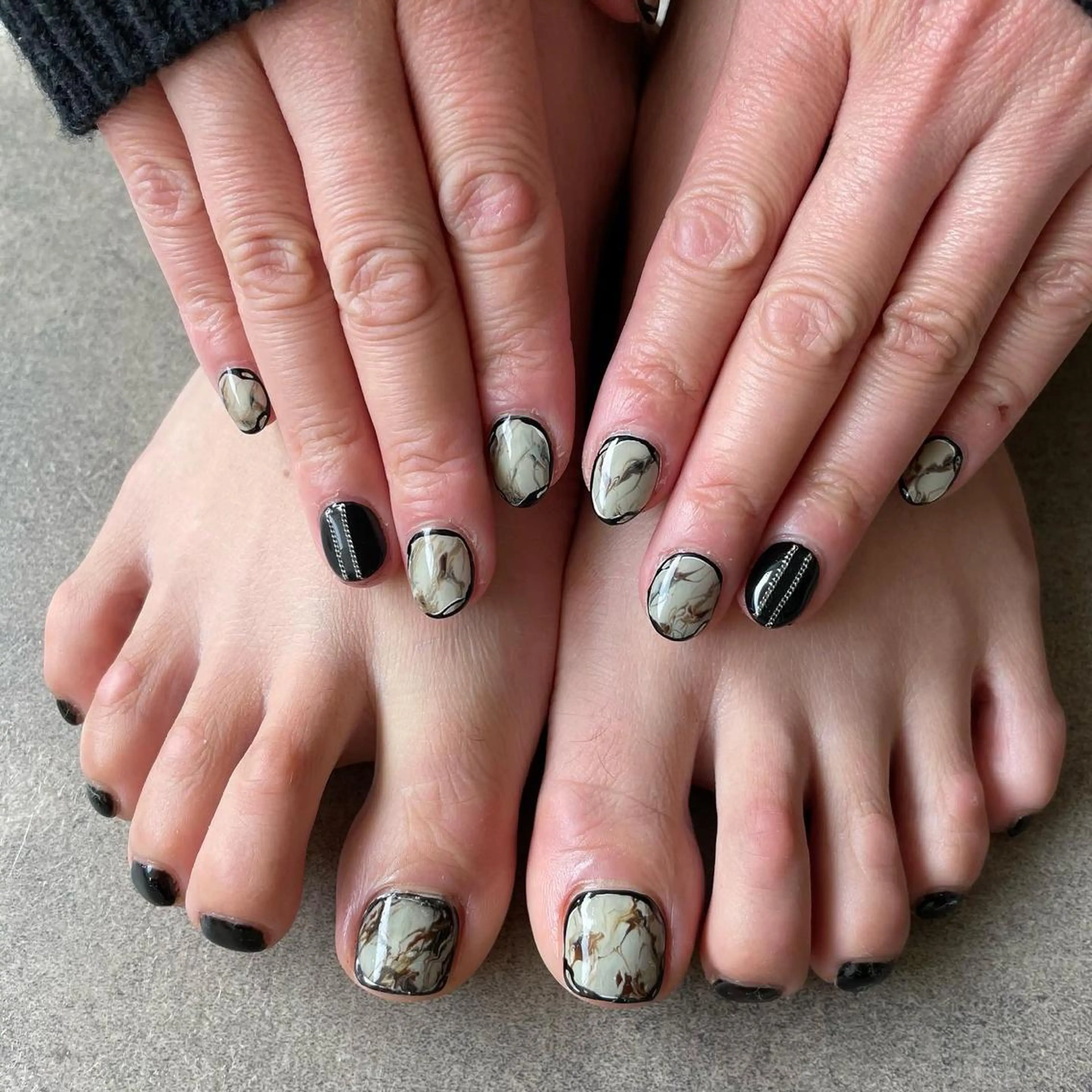 ハンドジェル&フットジェル　画像持ち込み・お好きなデザイン¥16500の写真