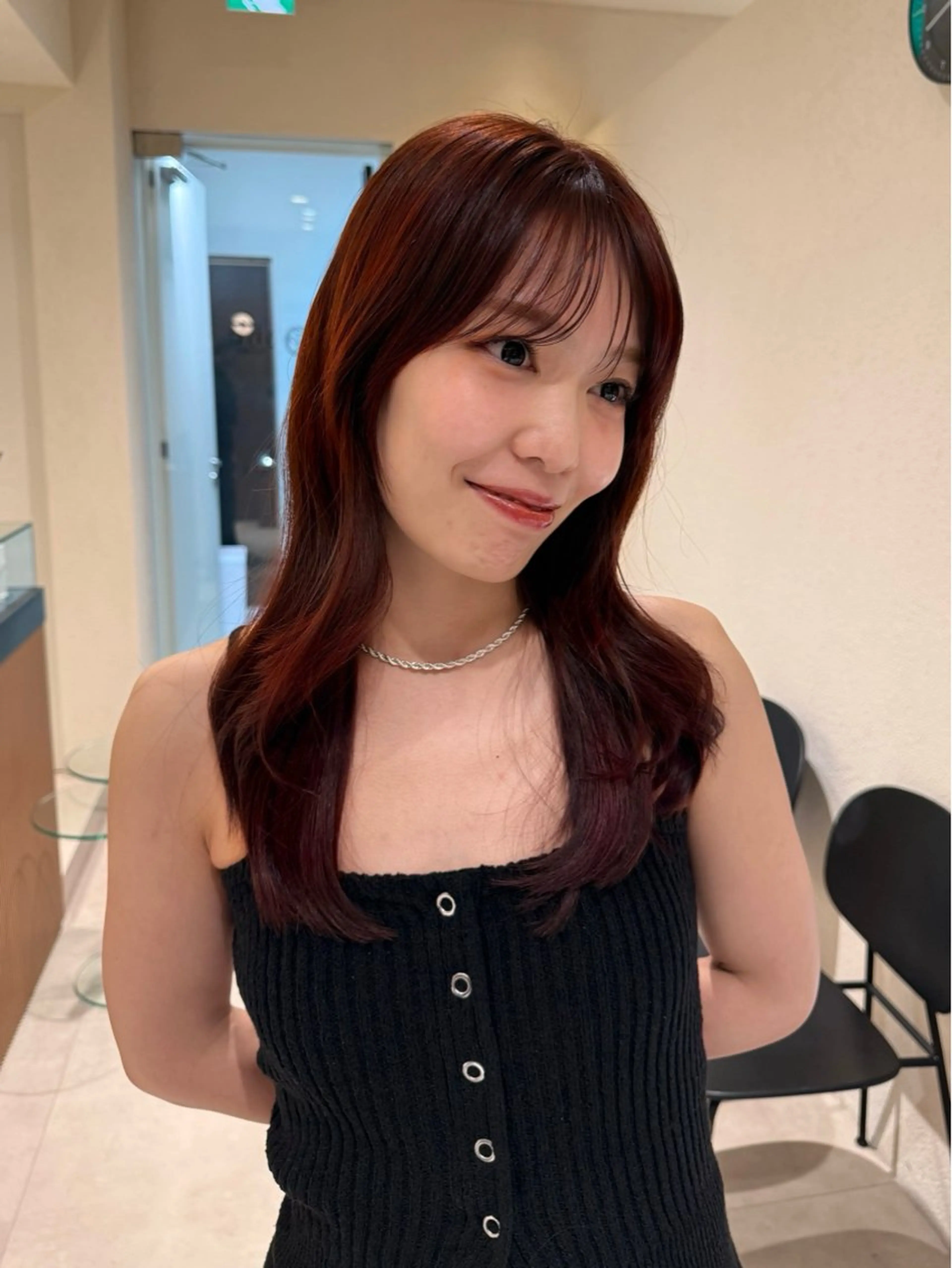 カラー ブラウンカラー レッドカラー ヘアカラー yiye Aoyama所属・暖色カラー/白髪染め yiye＊ちさとのヘアスタイル