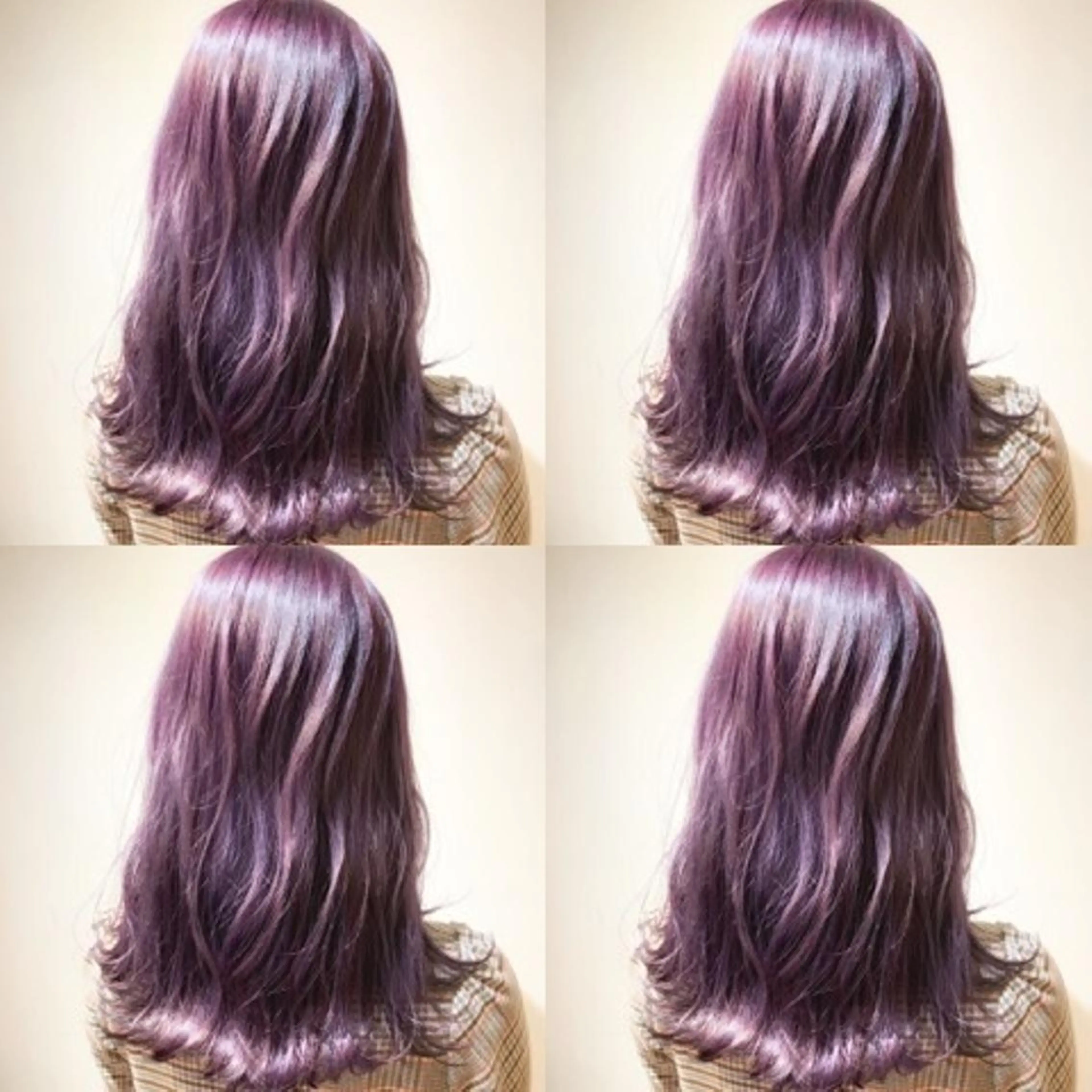 セミロング ピンクラベンダー ✨髪質改善✖︎韓国 レイヤー✨ナカムラのヘアスタイル