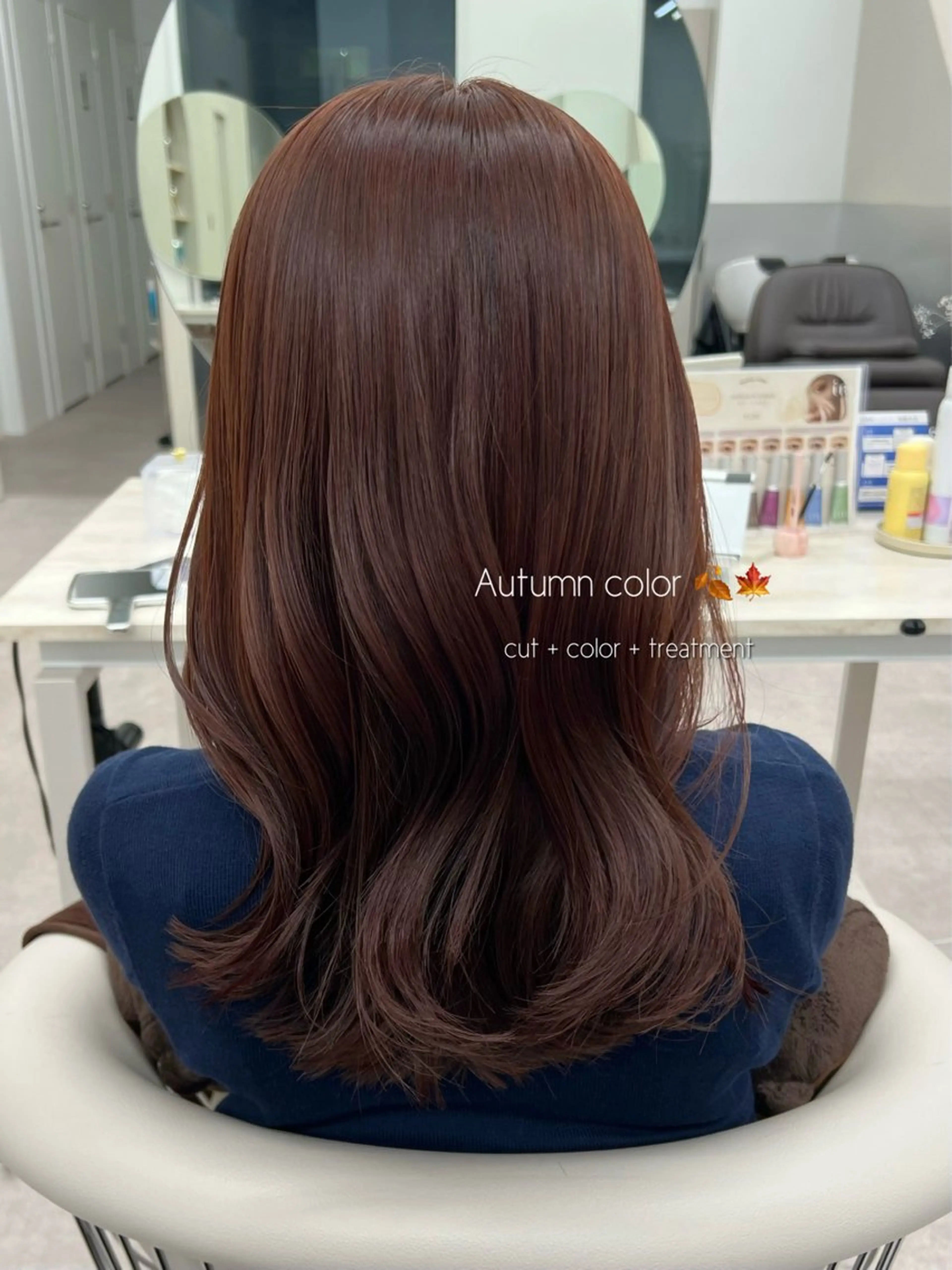 セミロング ハイライト カット ヘアカラー トリートメント 美髪矯正/髪質改善/ 艶髪🤍伊藤梨紗のヘアスタイル