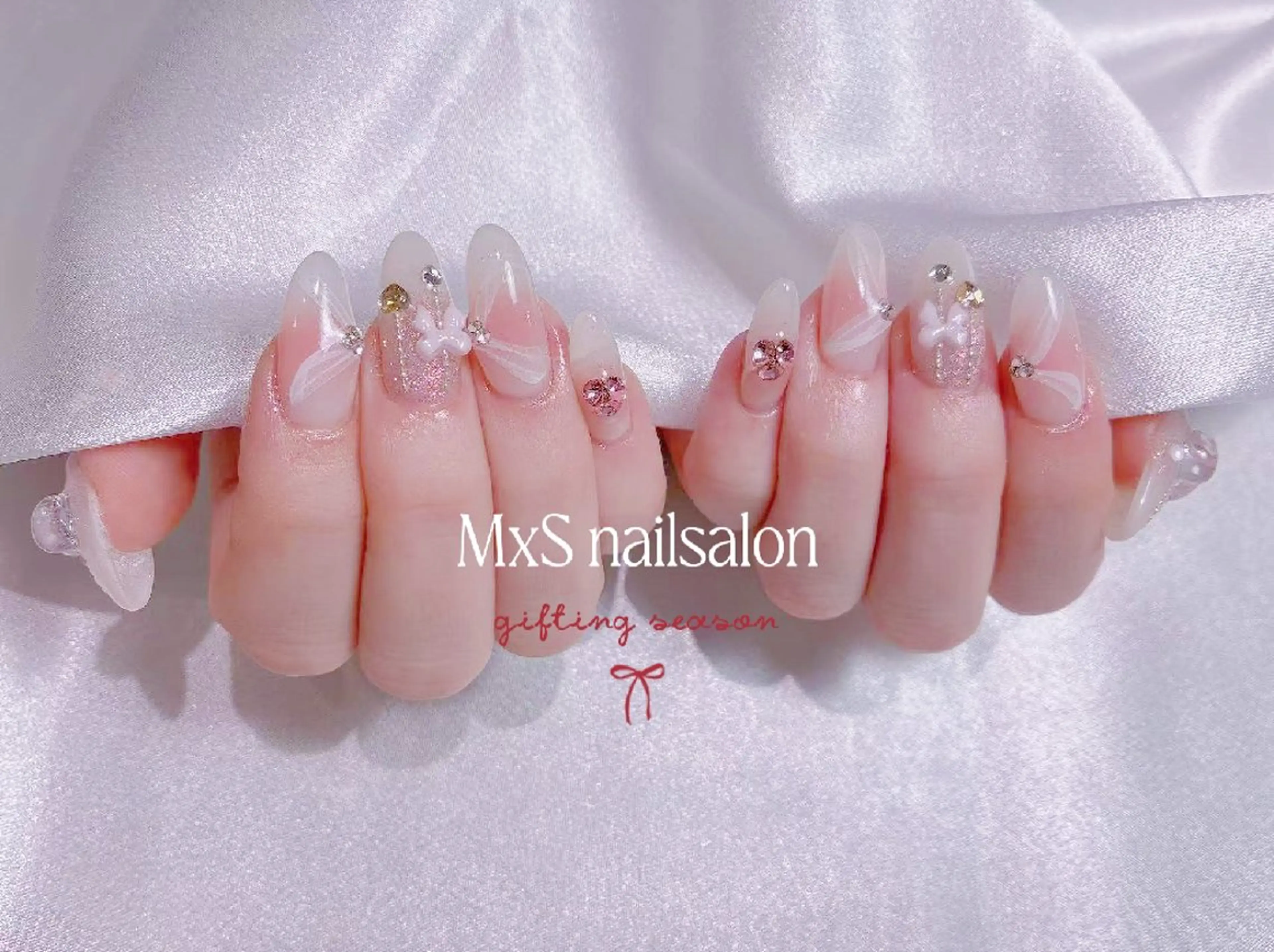 ネイル 成人式 ジェルネイル 韓国ネイル マグネットネイル パラジェル ハンドネイル MxS Nail 【長さだし/フィルイン/マグネット/ワンホンネイル/韓国ネイル/パラジェル】所属・M×S Nail みなのネイルデザイン