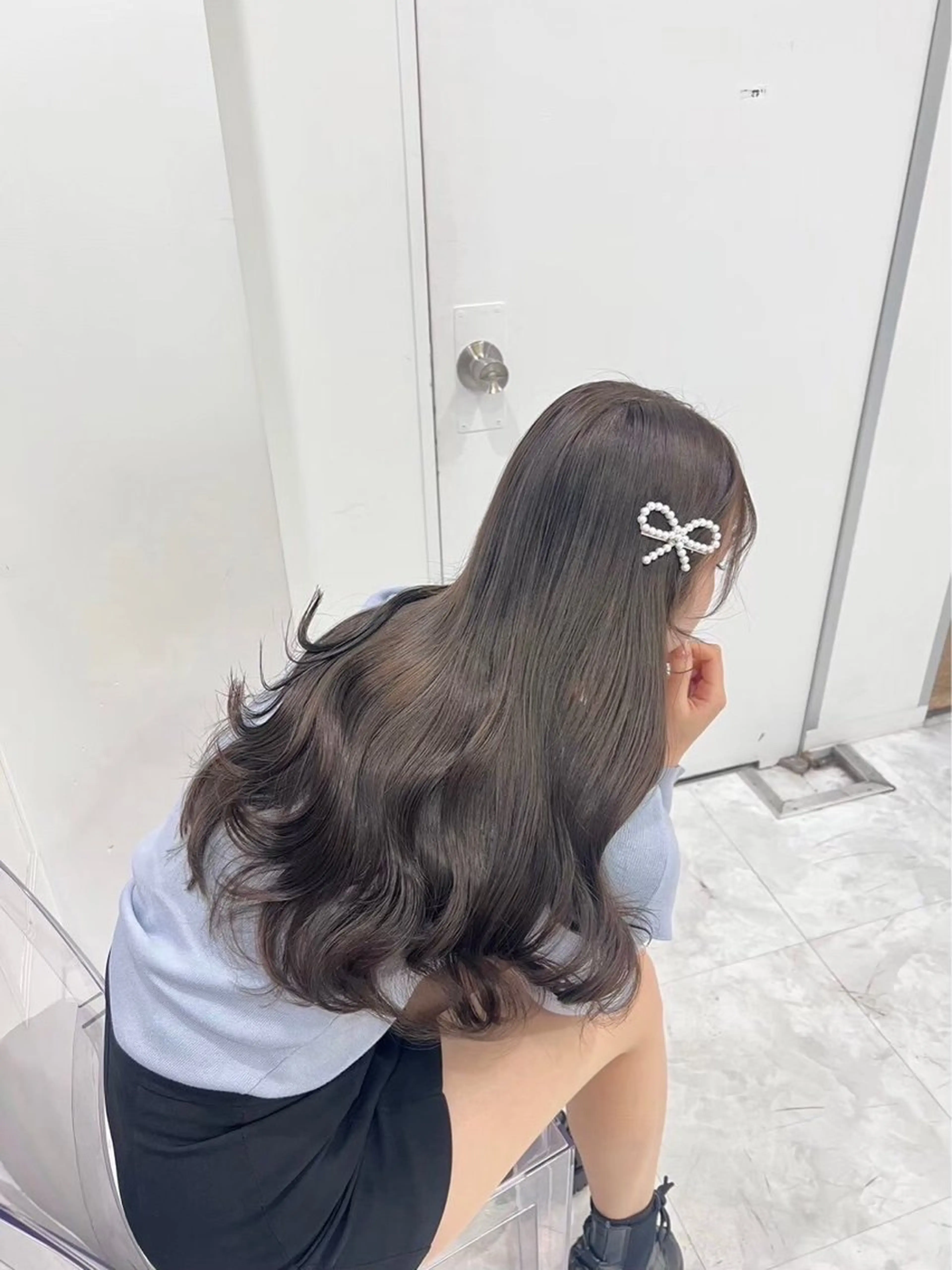 💘ミニモ限定価格💘ケアしたい方必見👀✨️ケアブリーチダブルカラー🥣+極上ケラチントリートメント🌟の写真