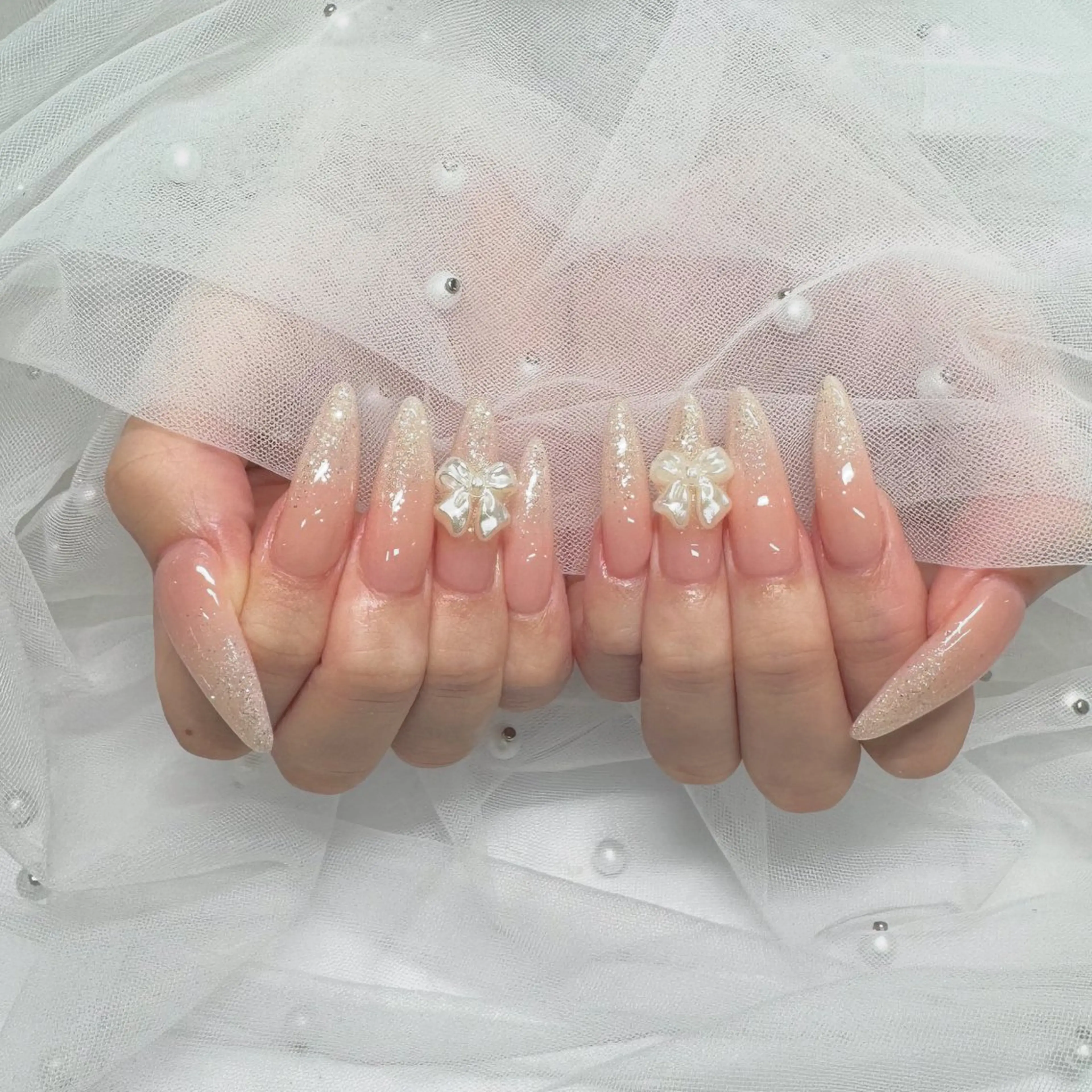 ネイル フラッシュネイル ラメ(グリッター) ハンドネイル 🫧Rio🫧ネイル /渋谷🫧ワンホンのネイルデザイン