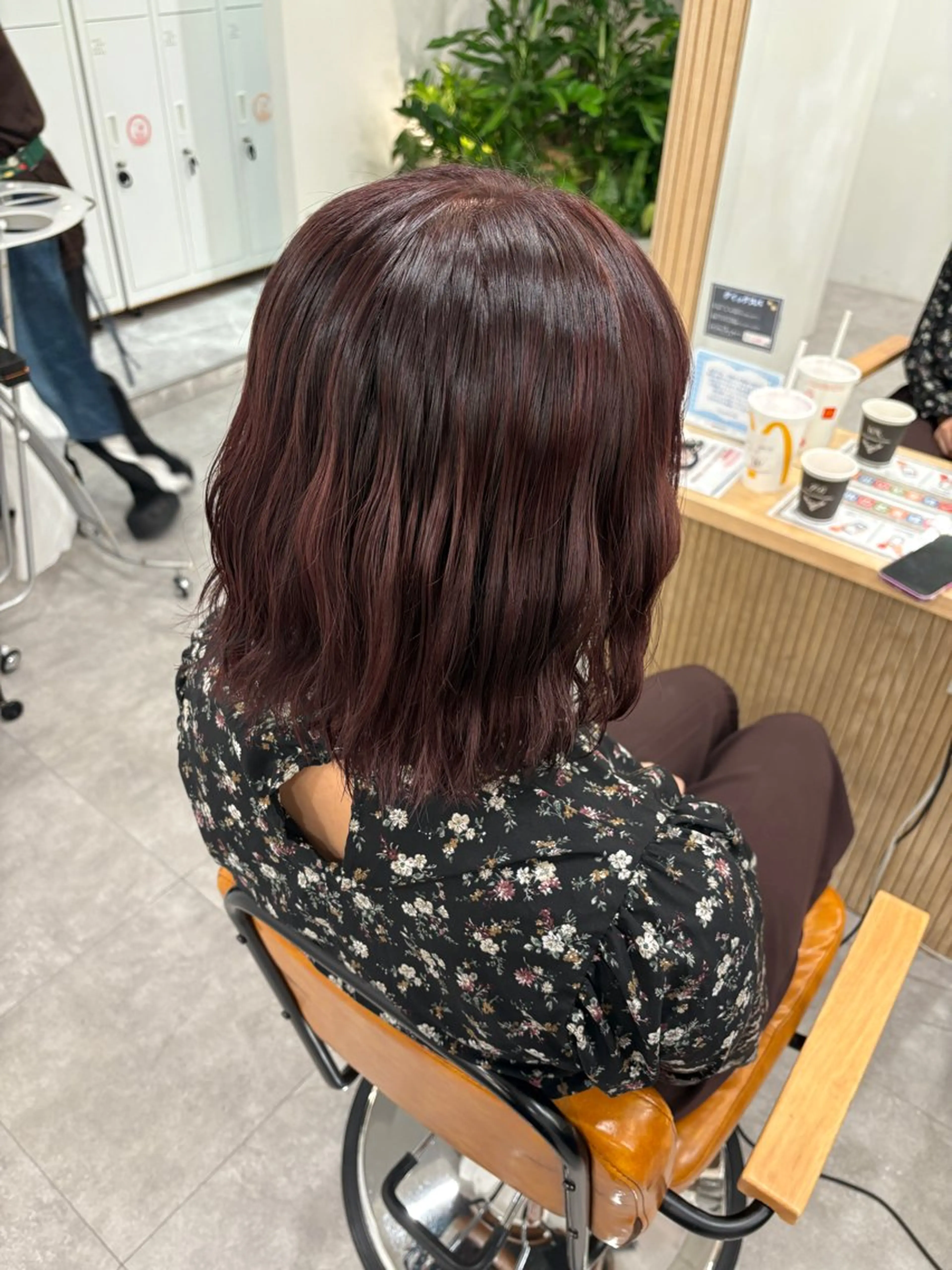 ミディアム カラー レッドカラー @artina ⭐️KAHO⭐️のヘアスタイル