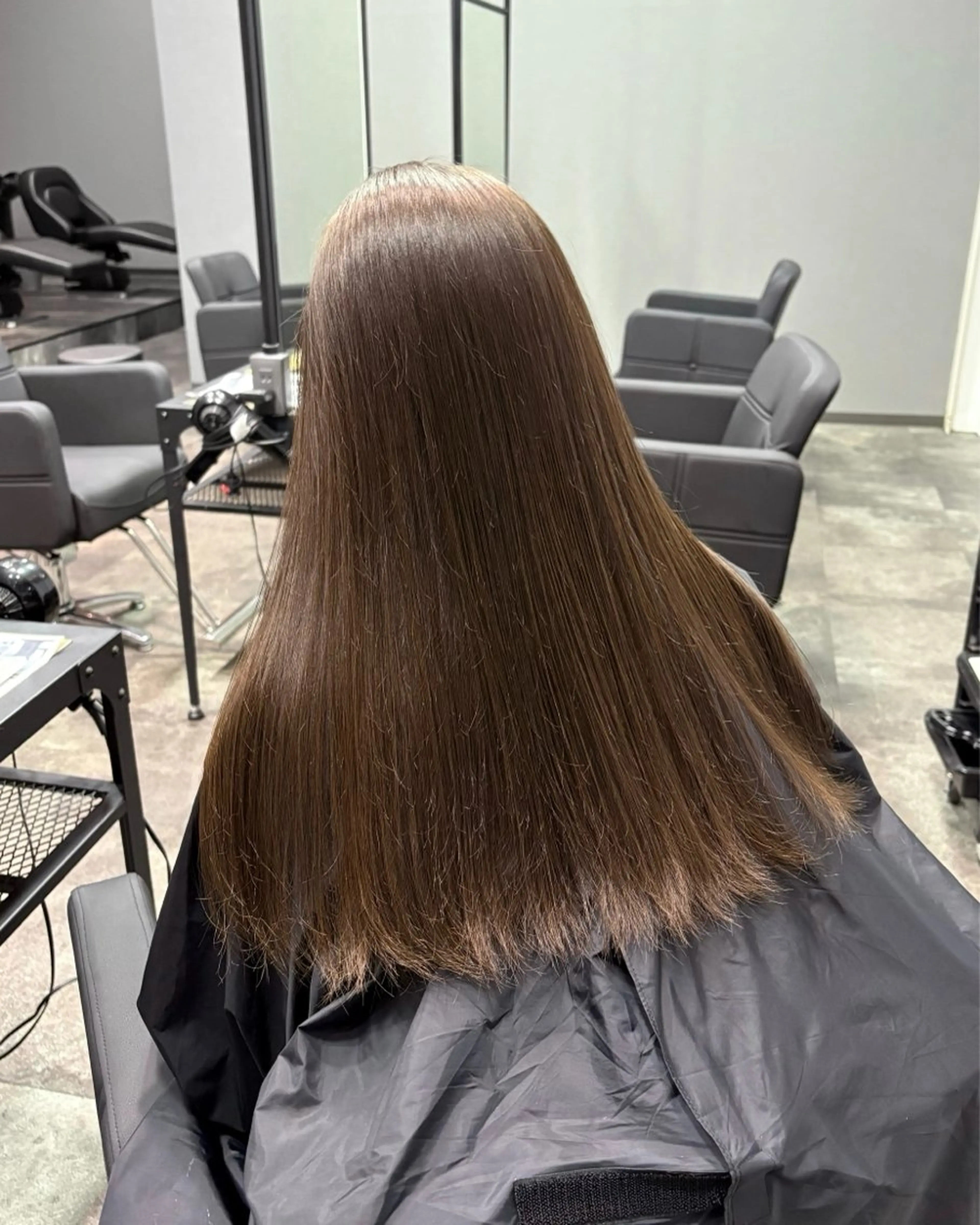 ロング カラー ベージュカラー 黒髪 ブリーチ ダブルカラー グレージュ 浜松/メンズサロン/ Yuna🐈‍⬛🫧のヘアスタイル