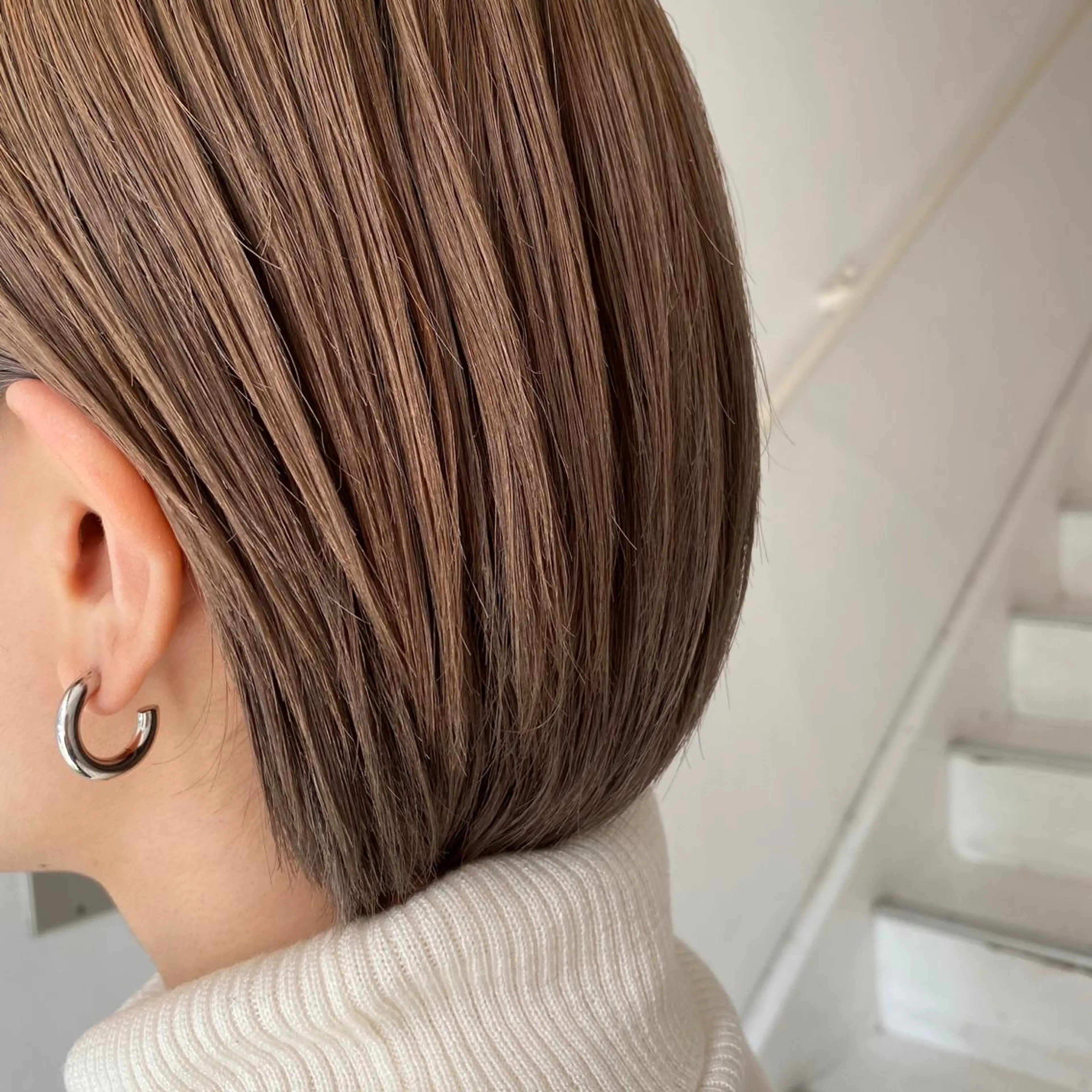 ショート カラー ベージュカラー ハイトーンカラー ハイトーンベージュ アオイ🩵暖色 /まろやかカラーのヘアスタイル