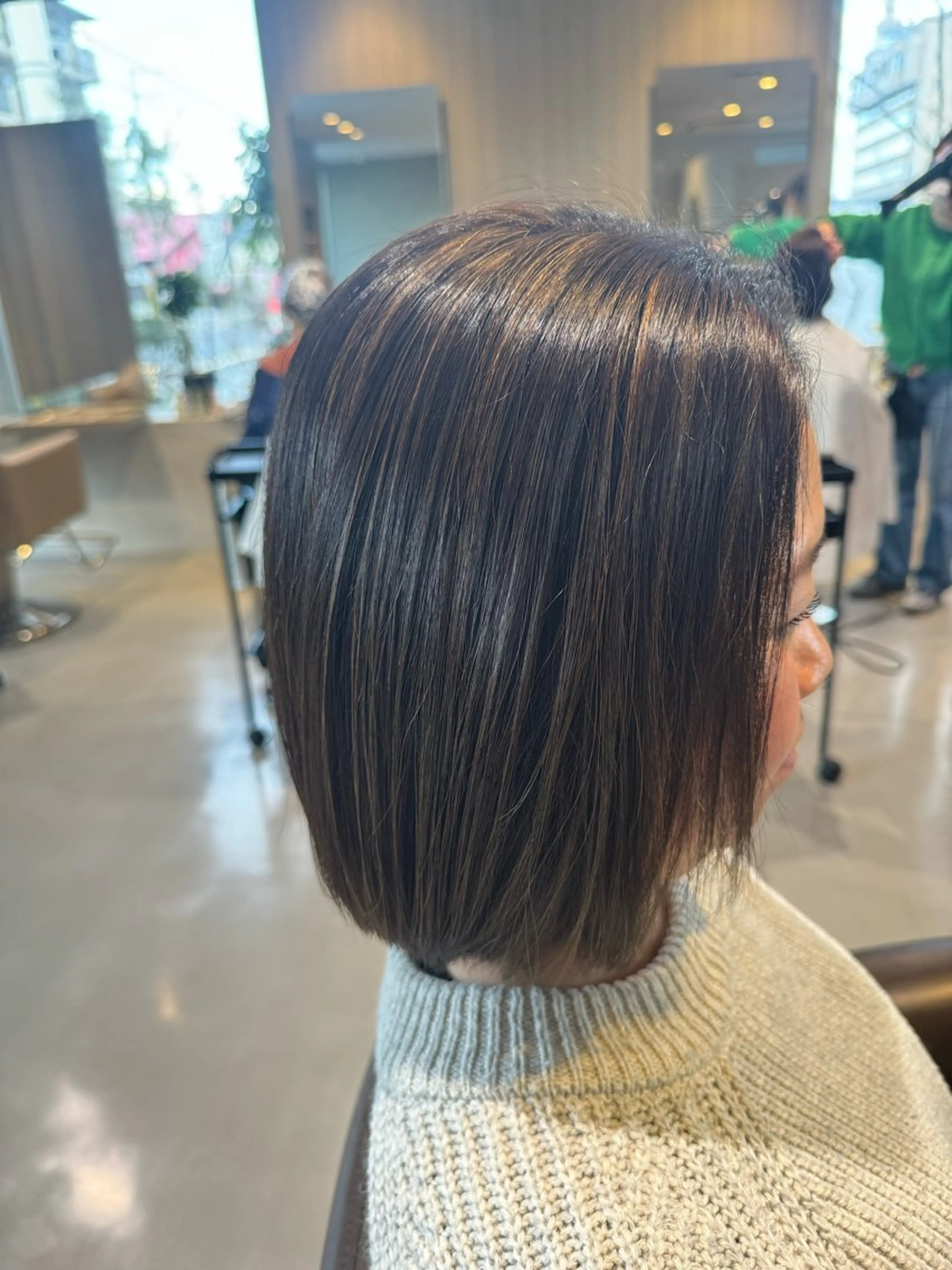 ミディアム 藤本 麗未のヘアスタイル