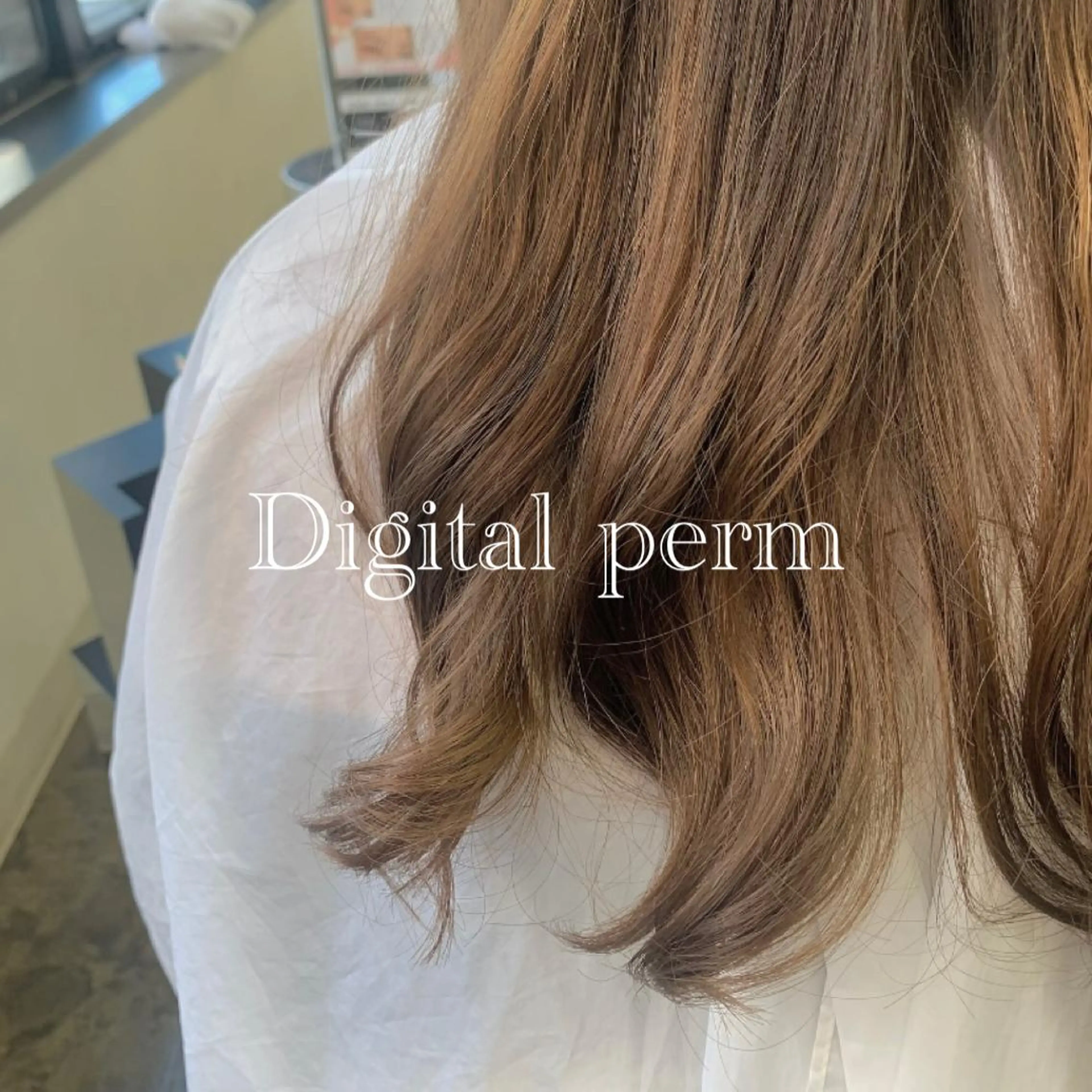 ロング パーマ デジタルパーマ 池本 梨奈のヘアスタイル