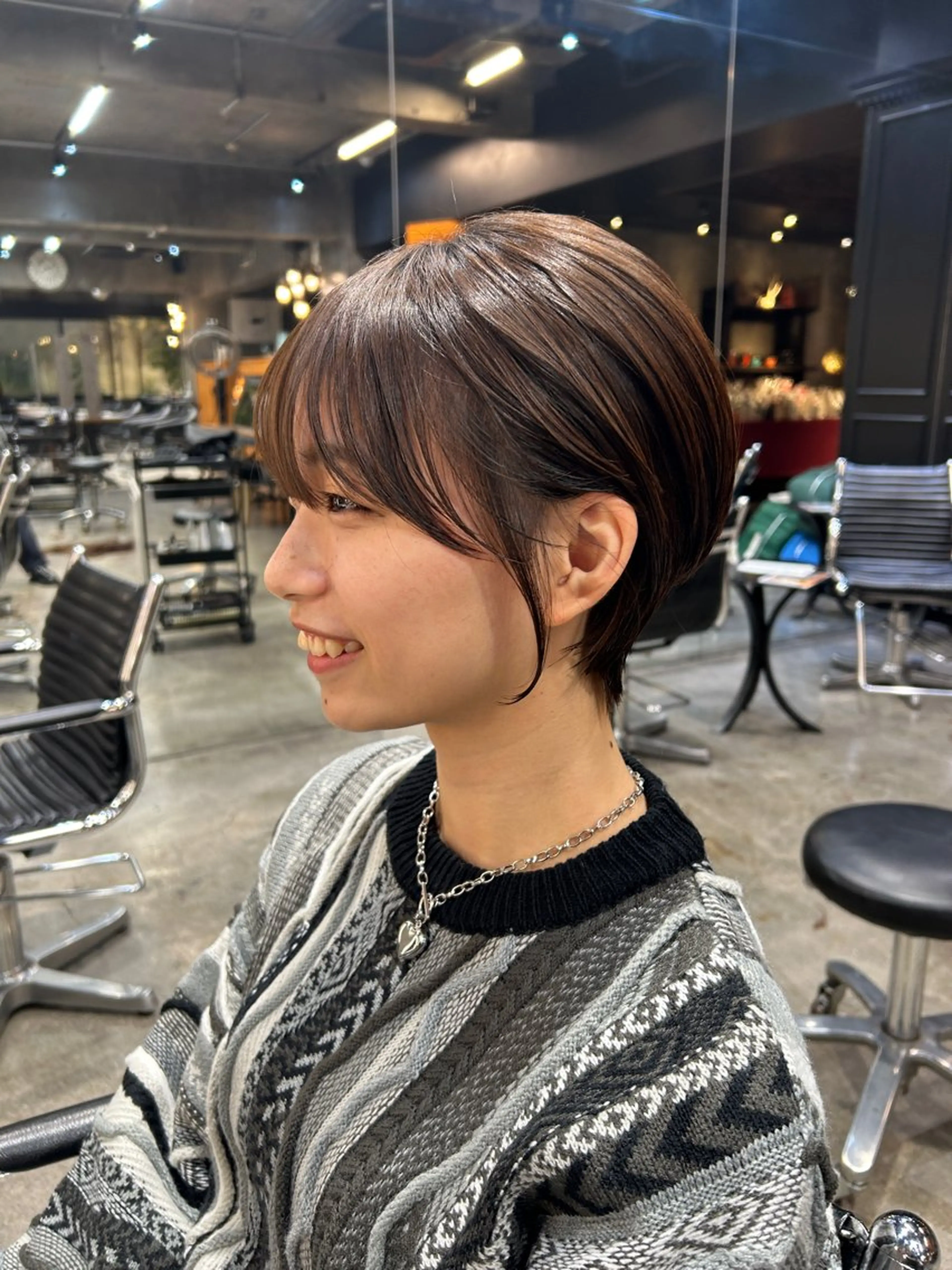 ショート カット トリートメント レイヤーボブ/ 艶カラー/サナ🌼のヘアスタイル