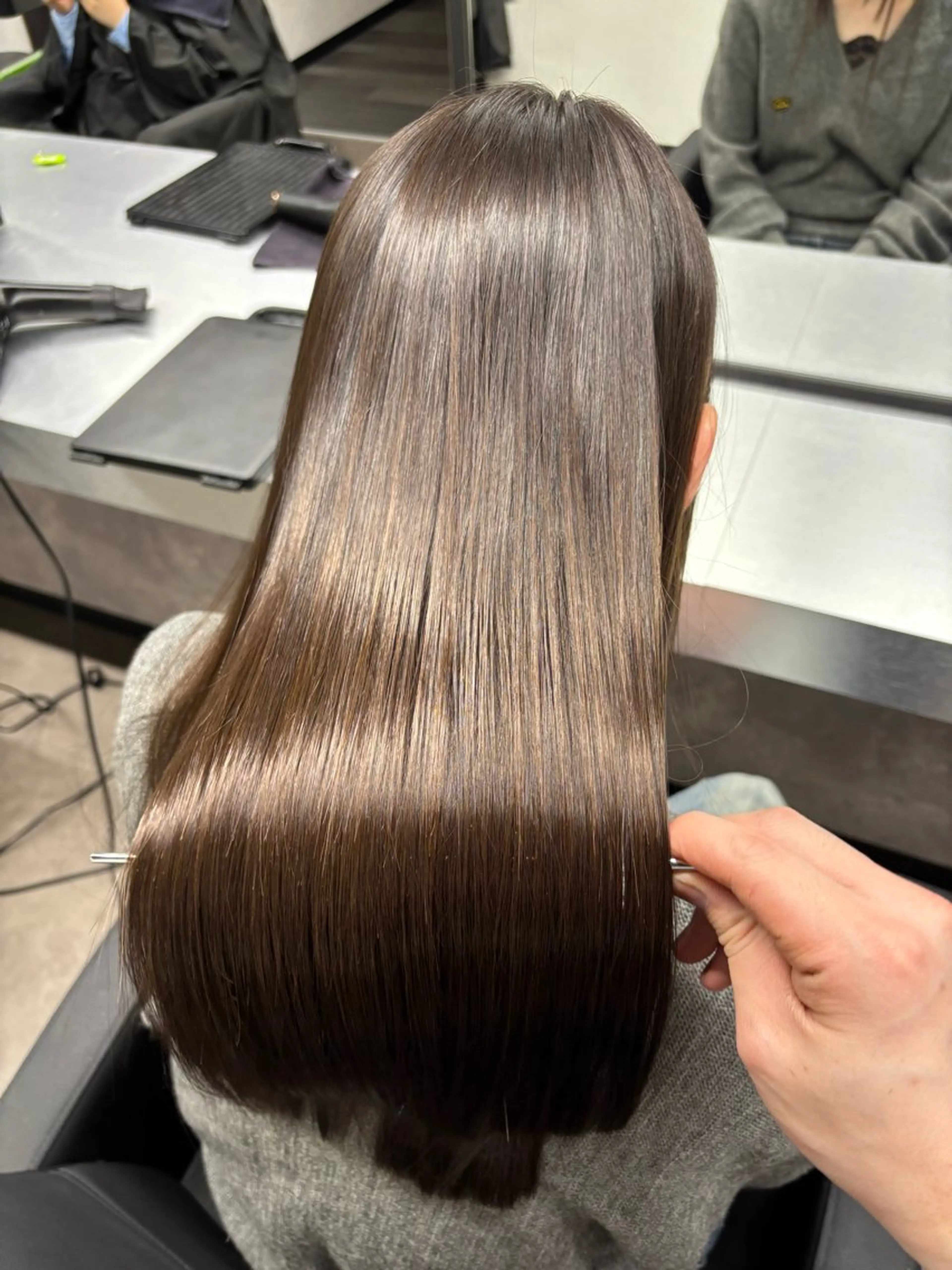 セミロング カラー カット 縮毛矯正 トリートメント 【美髪/艶縮毛矯正】 ☘️Taketo☘️のヘアスタイル