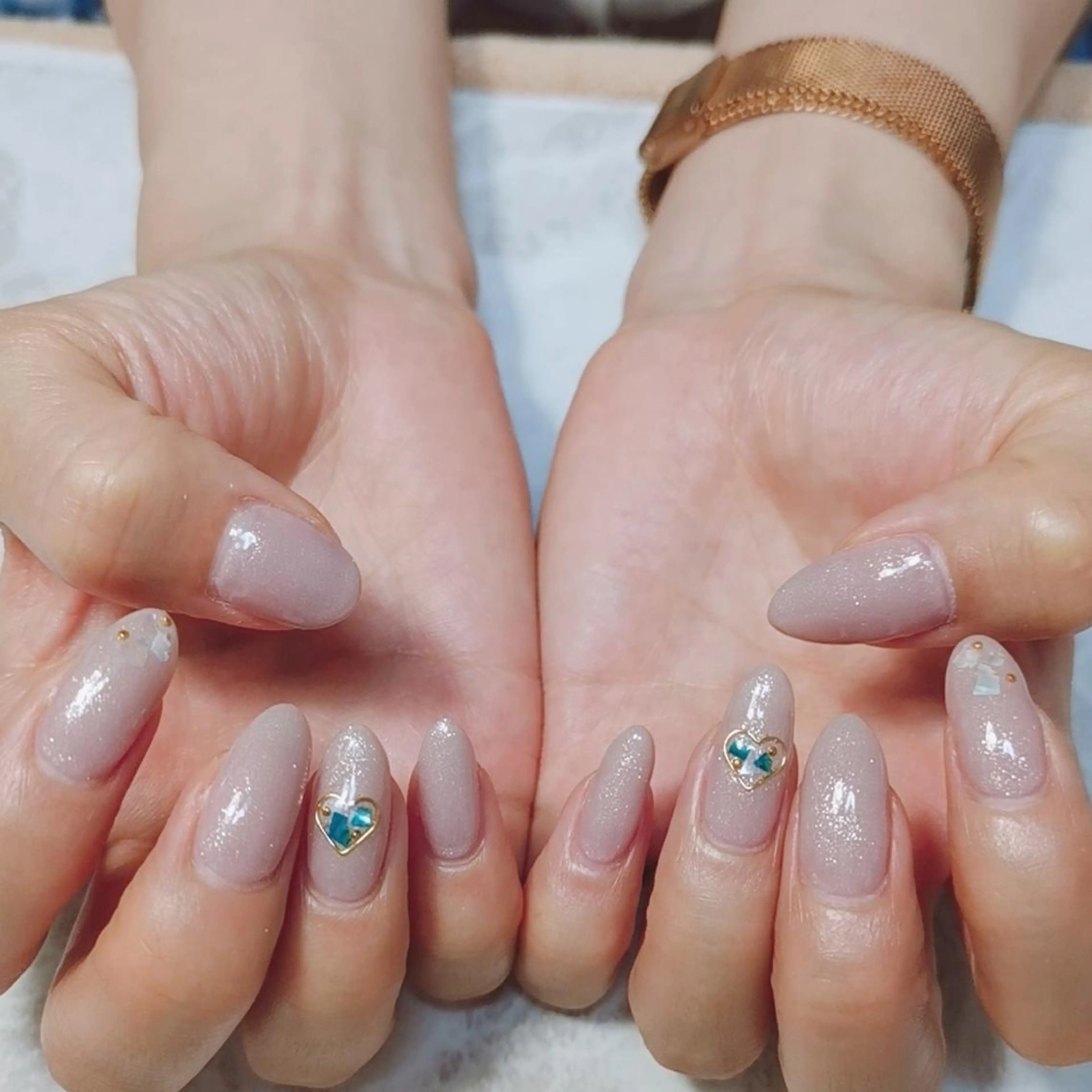 ネイル ハート ハンドネイル reve あやののネイルデザイン