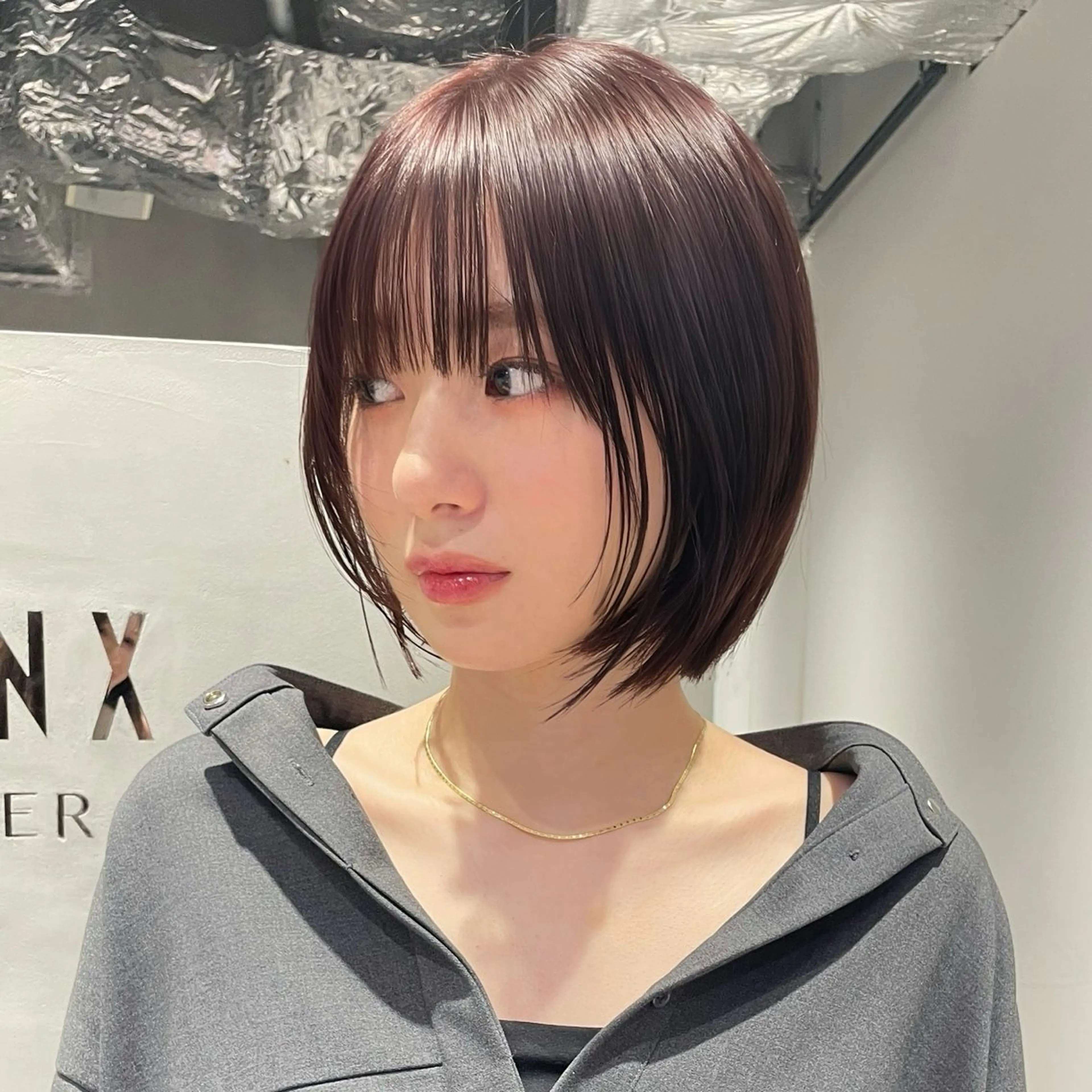 ショート パープルカラー MINX over所属・🍒暖色カラー•東京 小玉姫那🍒のヘアスタイル