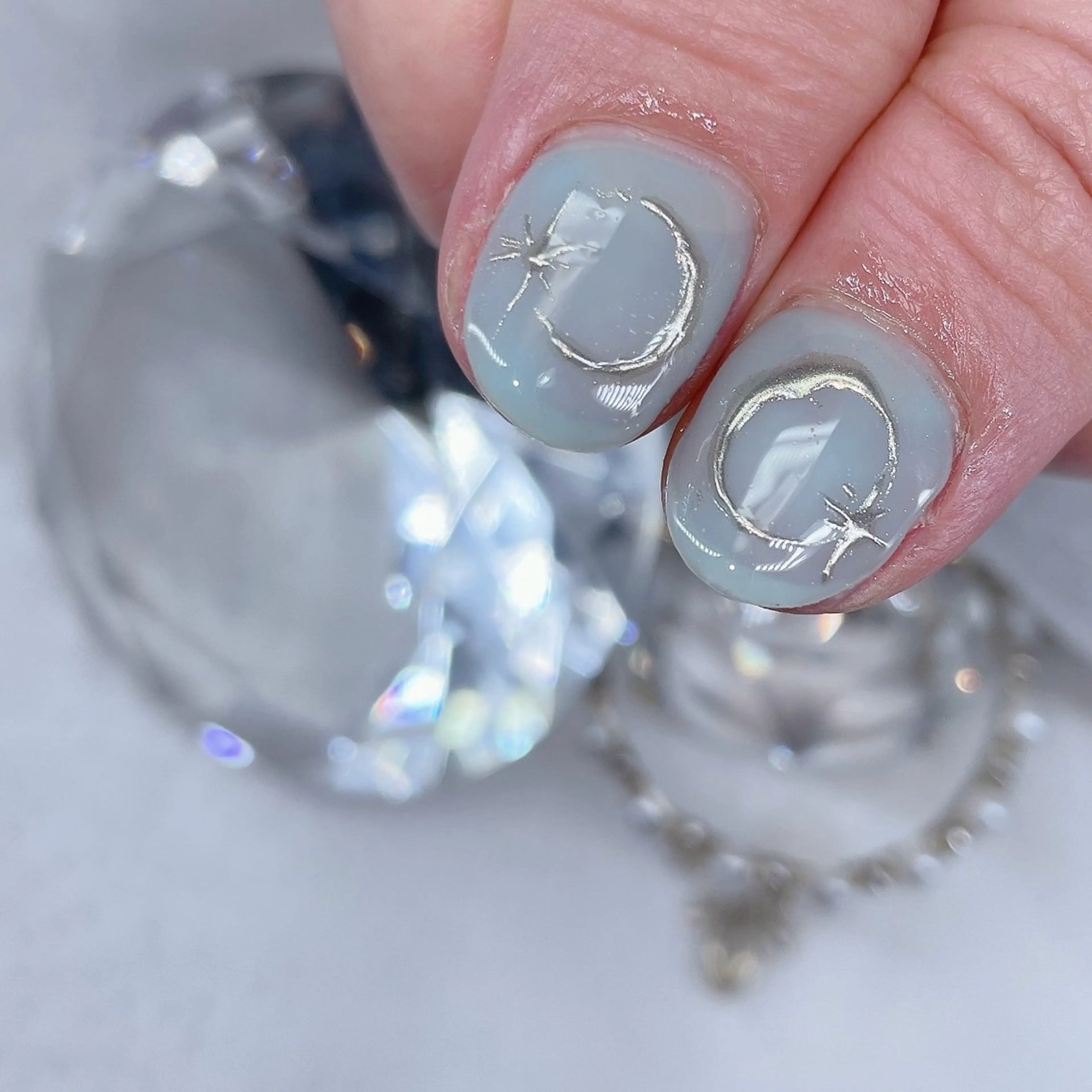 ネイル アートネイル オーロラネイル チークネイル 長さ出し フラッシュネイル misun_nail所属・misun_ nailのネイルデザイン