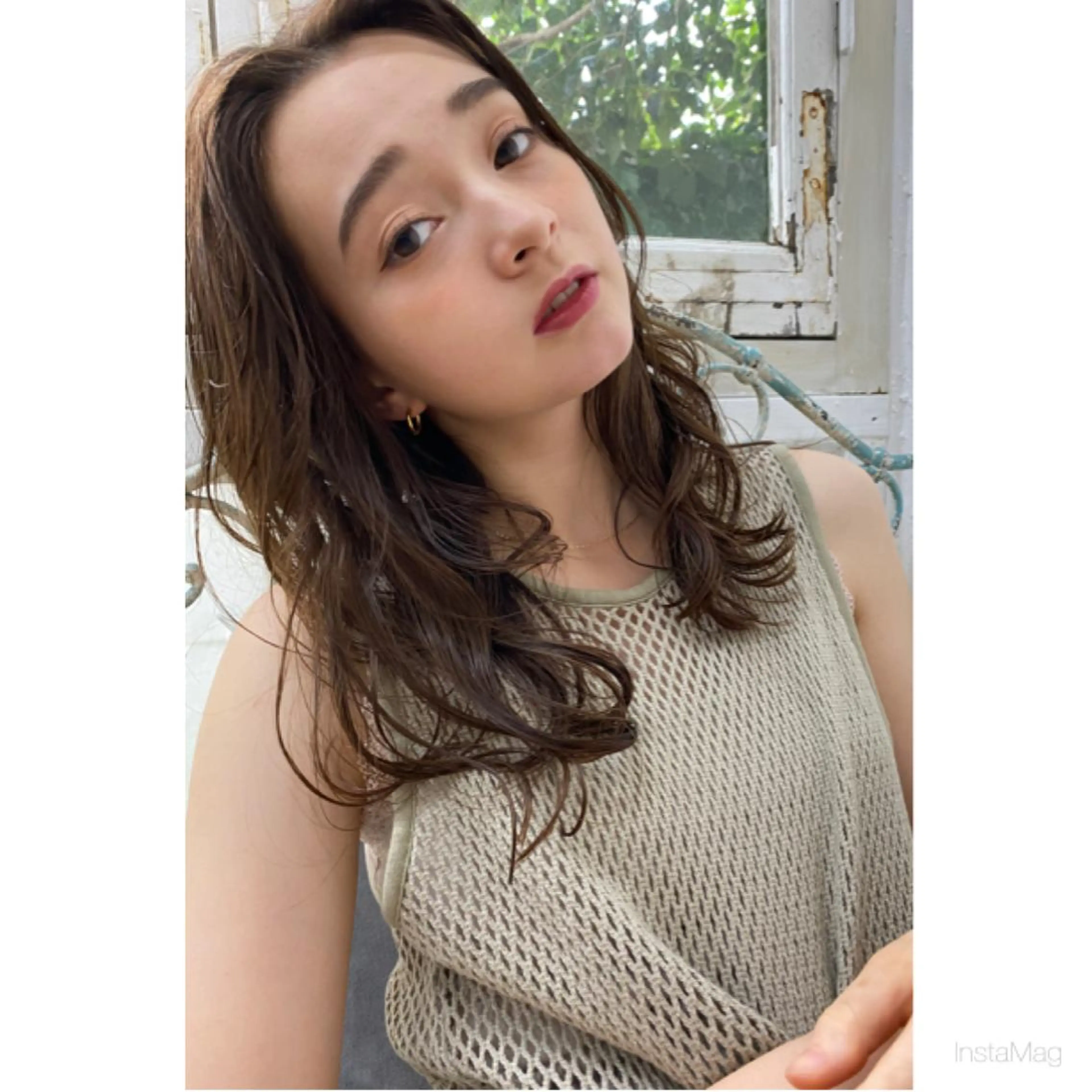 ロング ヘアアレンジ カット トリートメント 岩間 香純のヘアスタイル