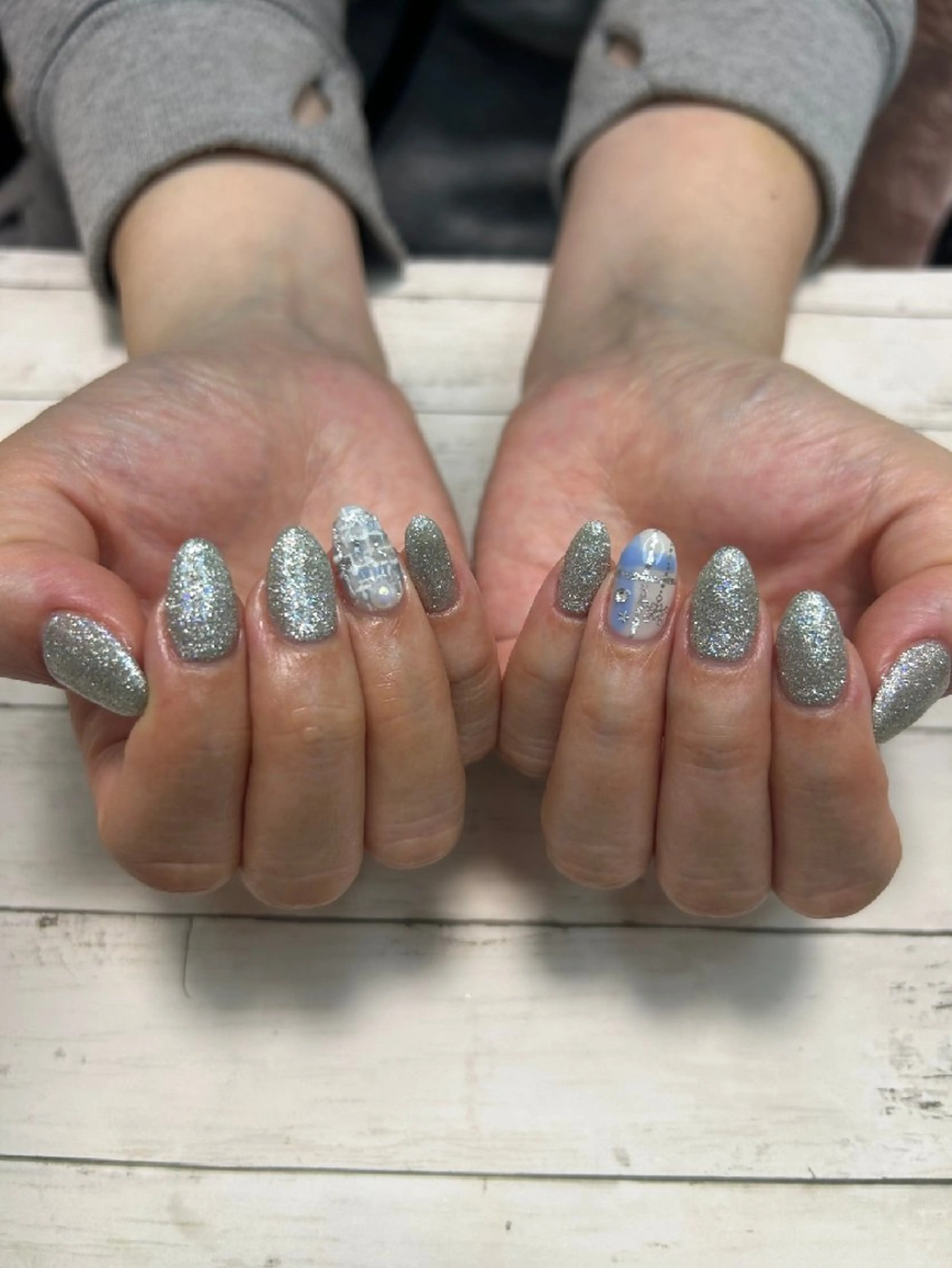 ネイル ツイードネイル ハンドネイル I'S nail 佐野のネイルデザイン